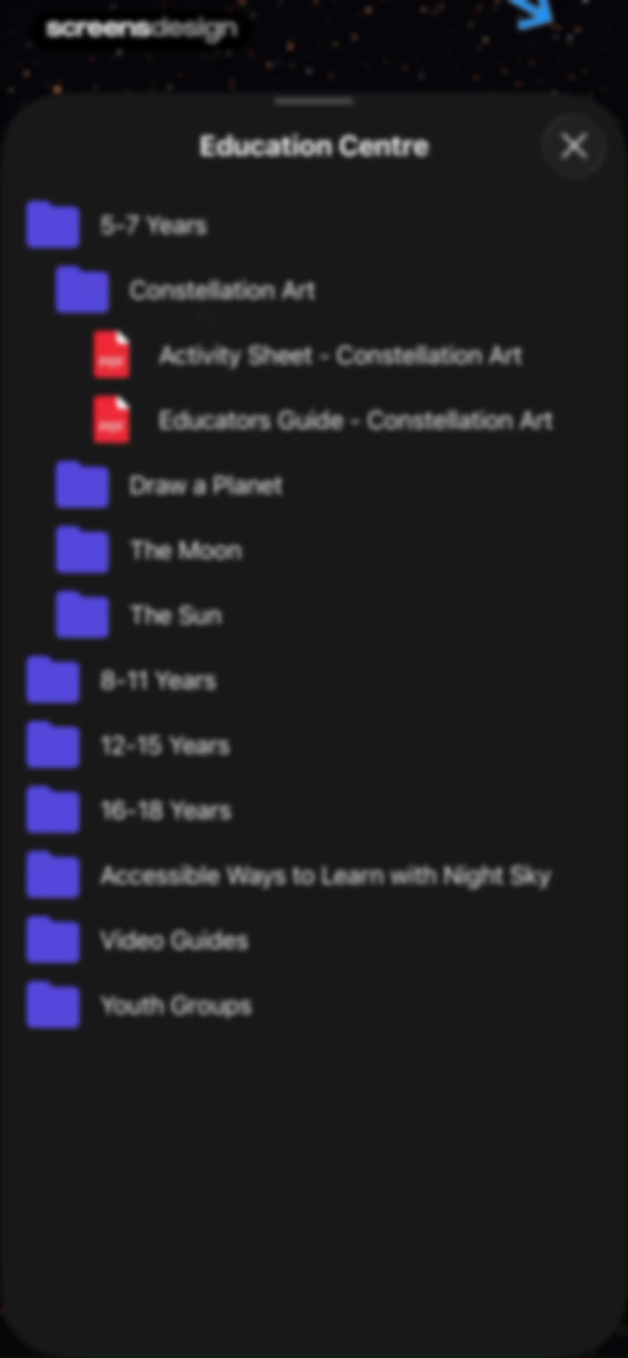 Night Sky screen 114