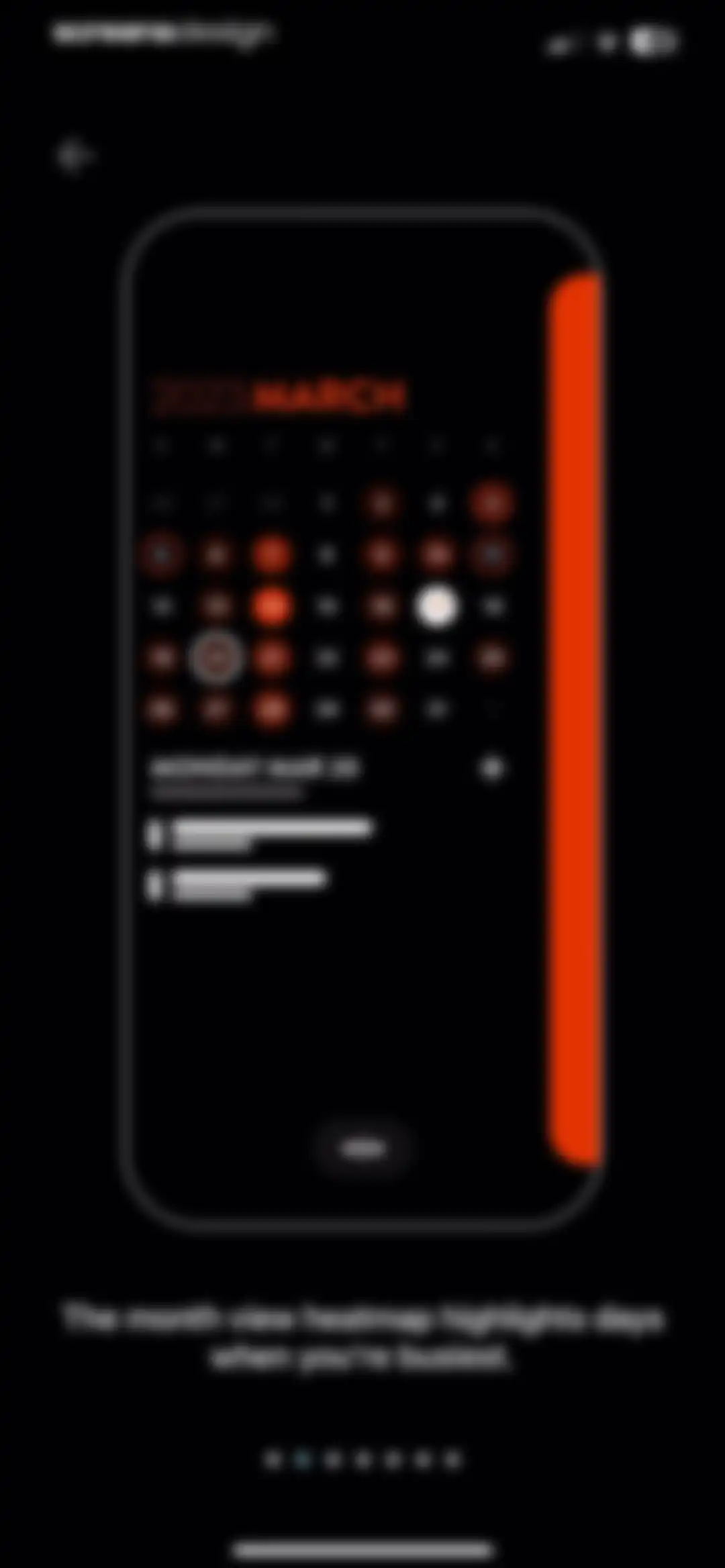 Timepage: Calendar Planner screen 101