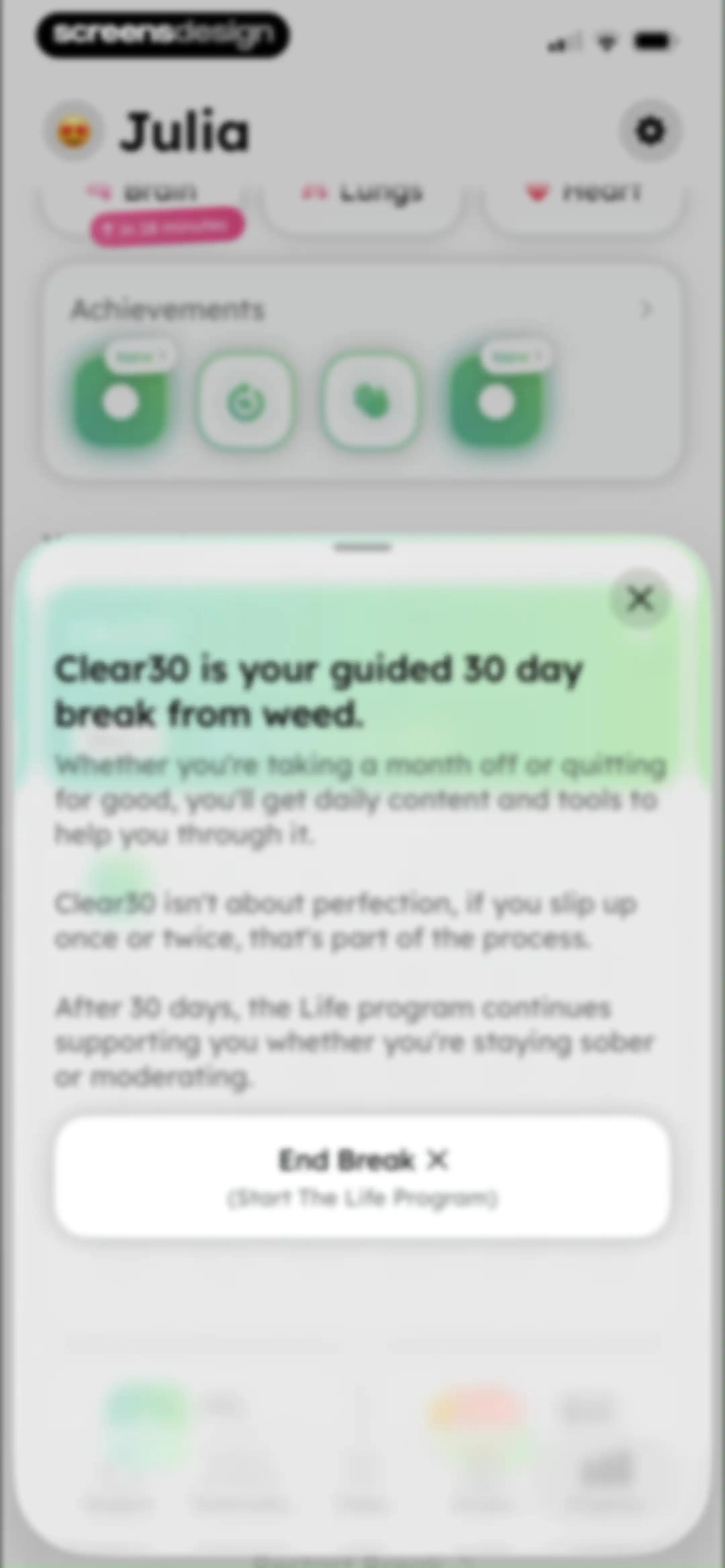 Clear30: Reset From Weed screen 245