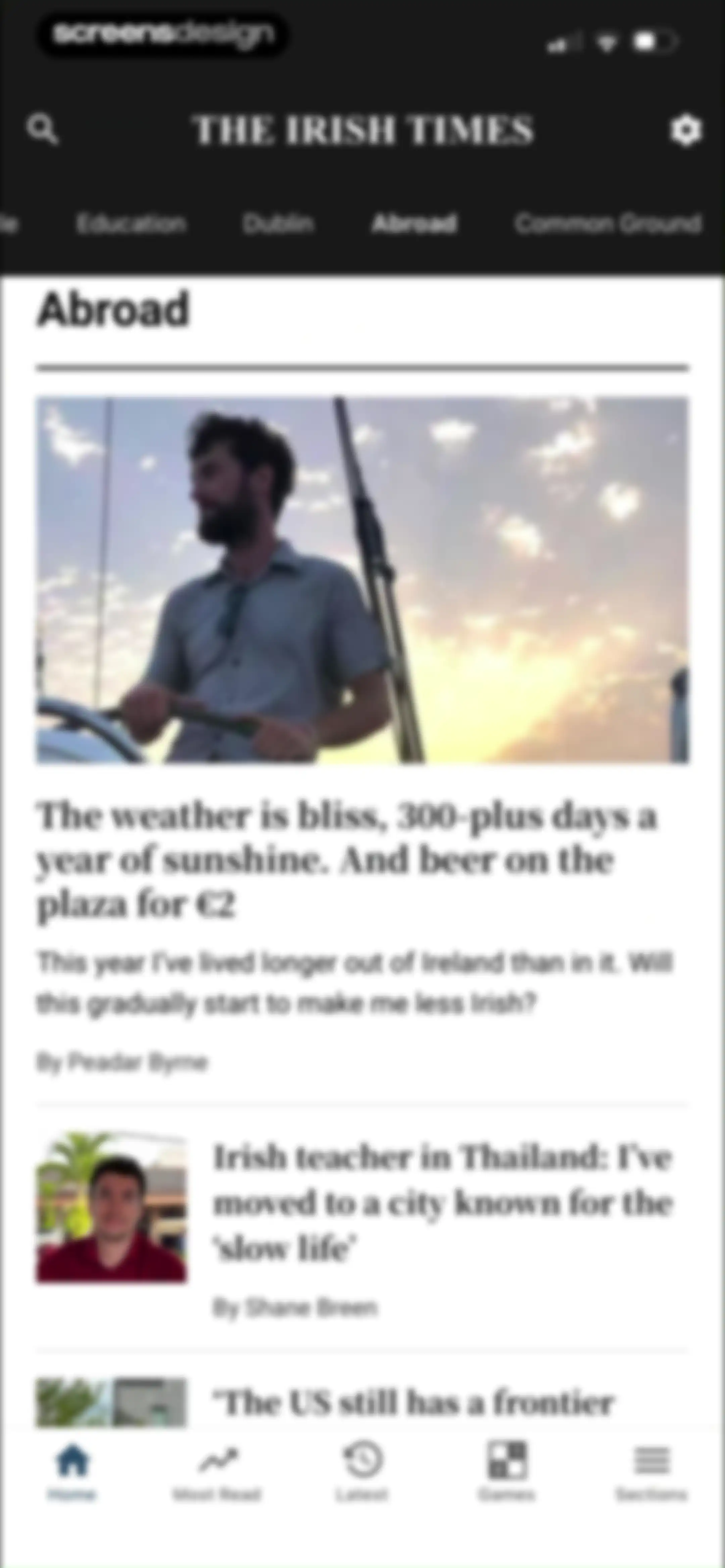 The Irish Times screen 31