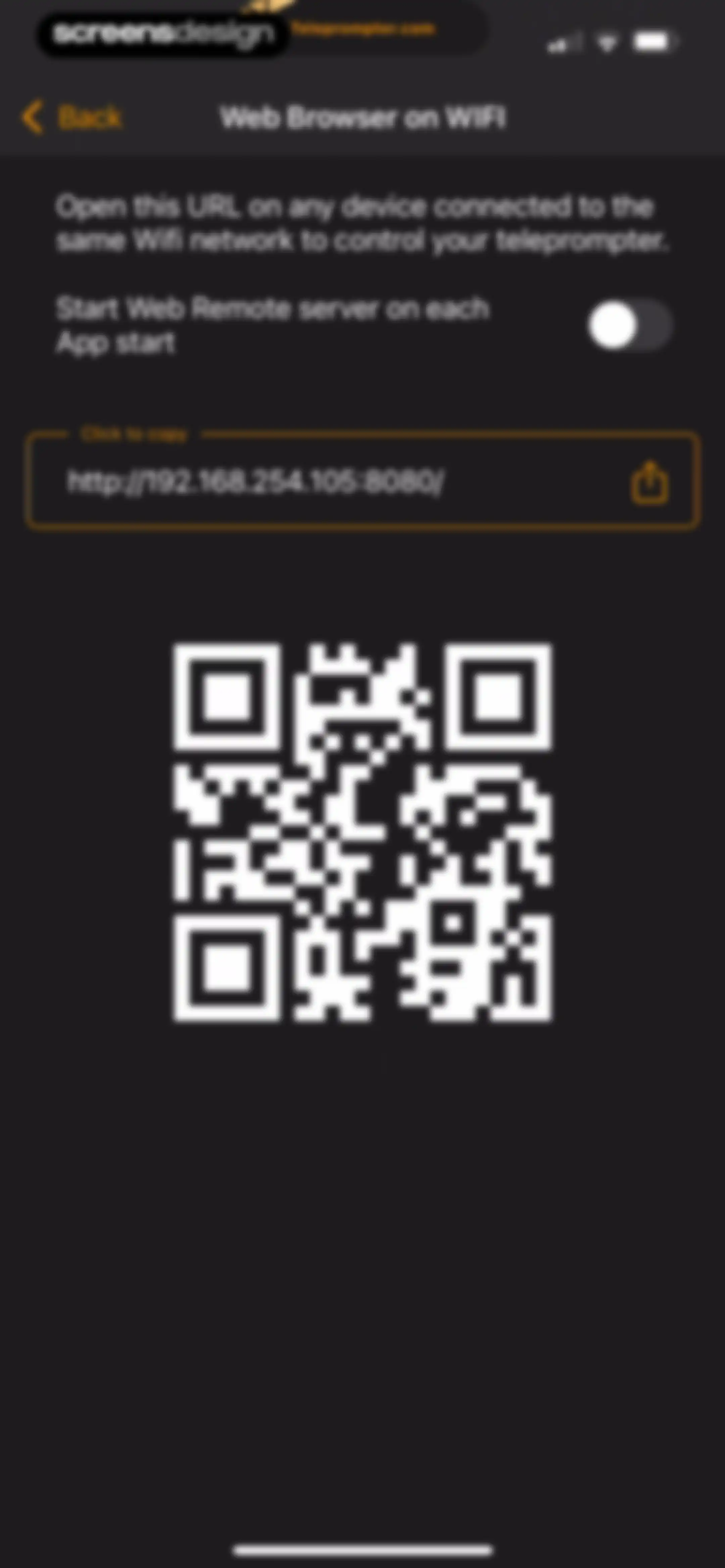Teleprompter.com screen 146
