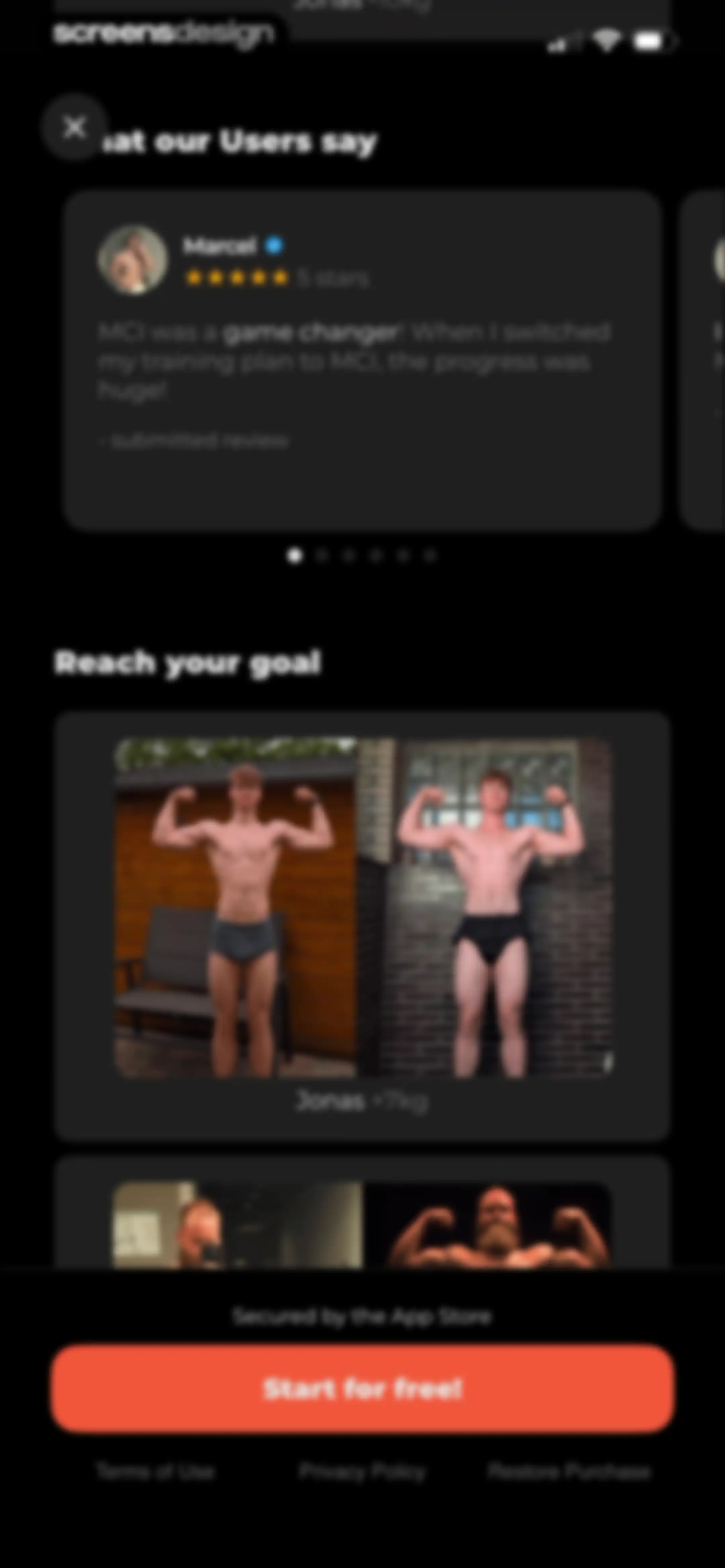 MCI - Personal Training AI screen 52