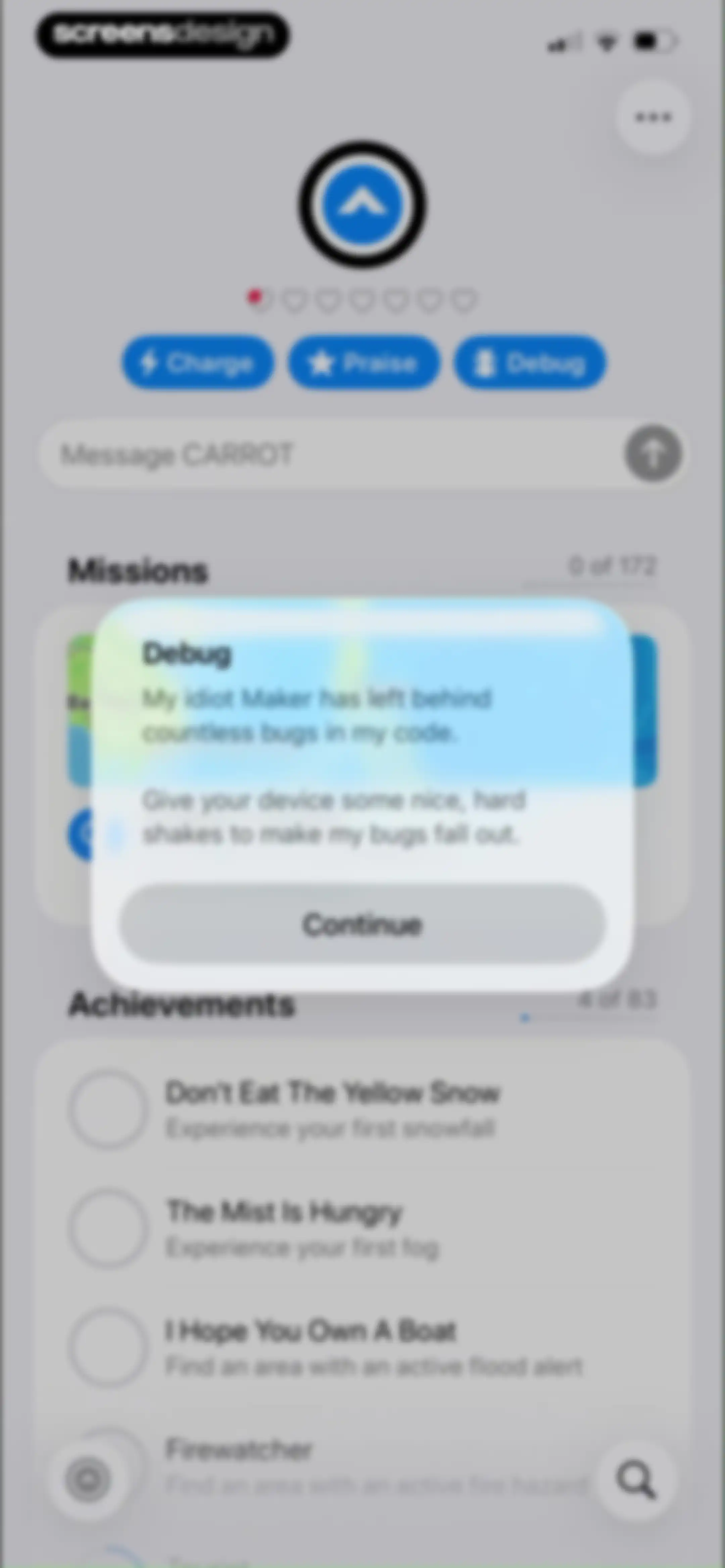 CARROT Weather: Alerts & Radar screen 101