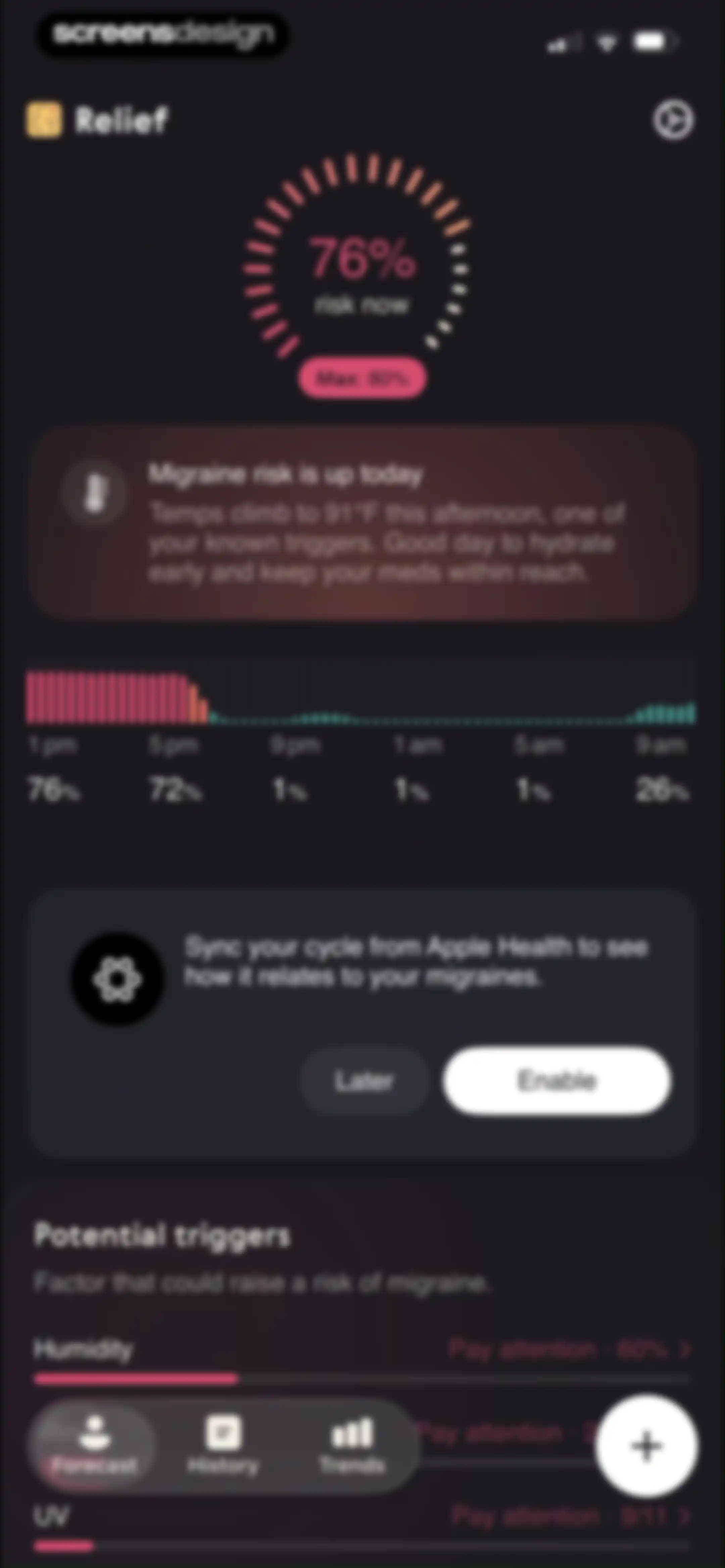 Relief - Migraine Tracker screen 36