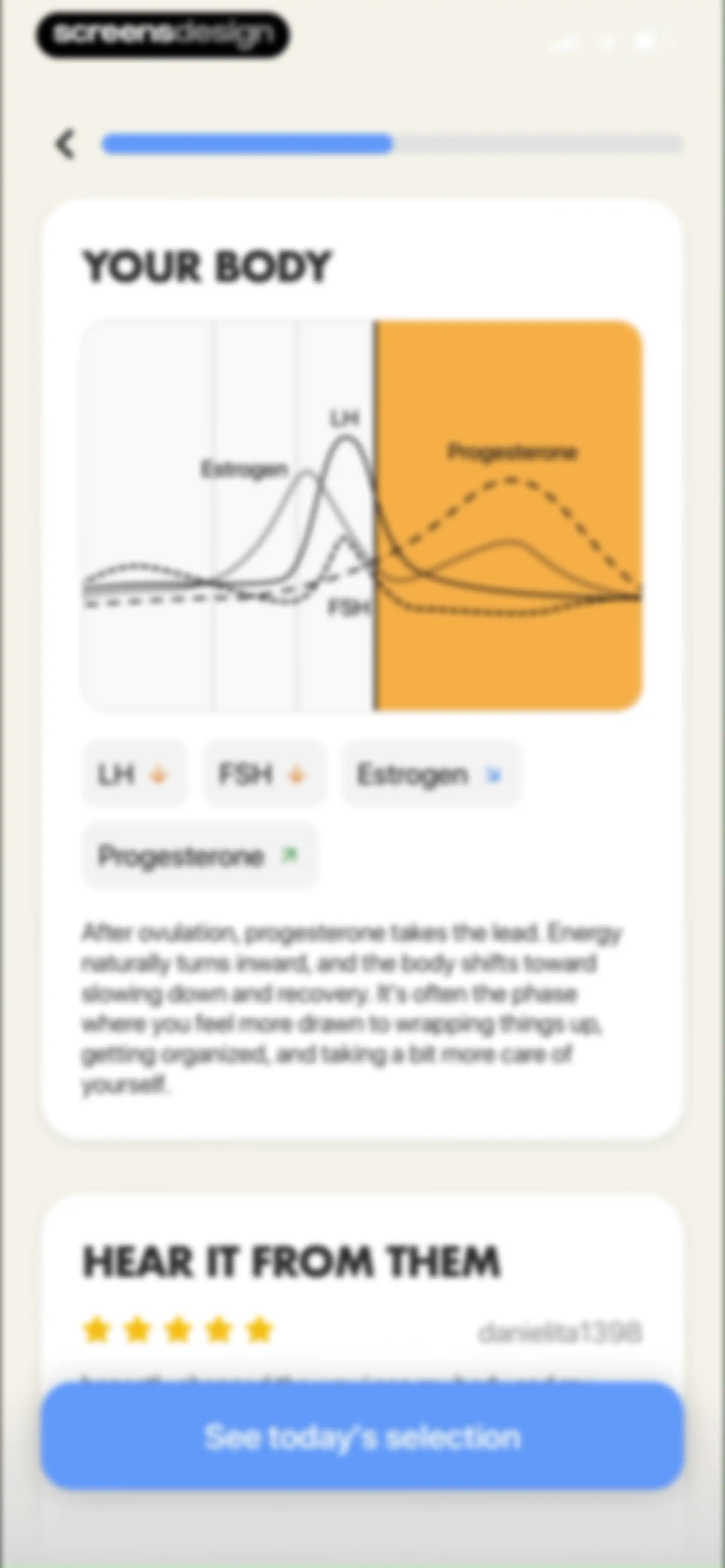 Harmony: Cycle Syncing, Period screen 35