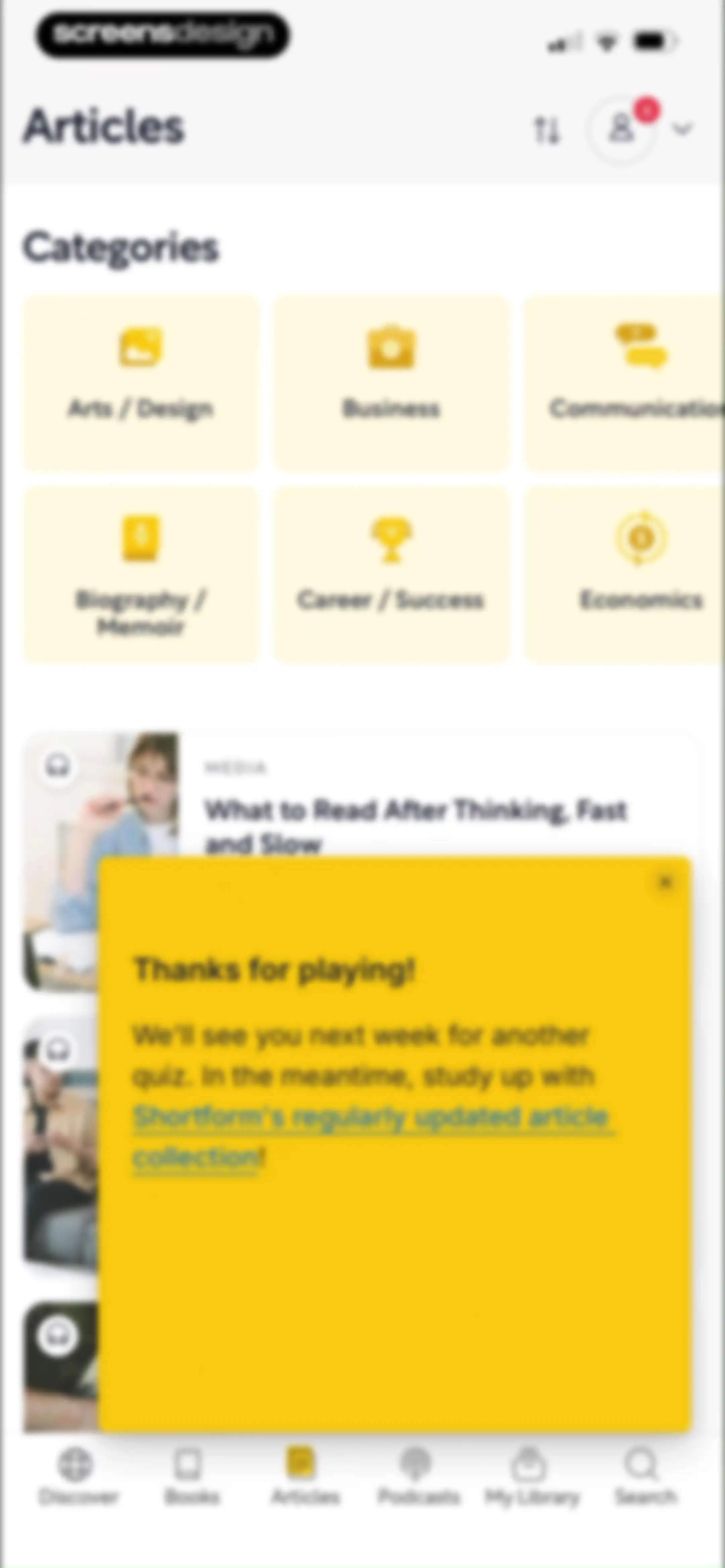 Shortform Daily Book Summaries screen 111
