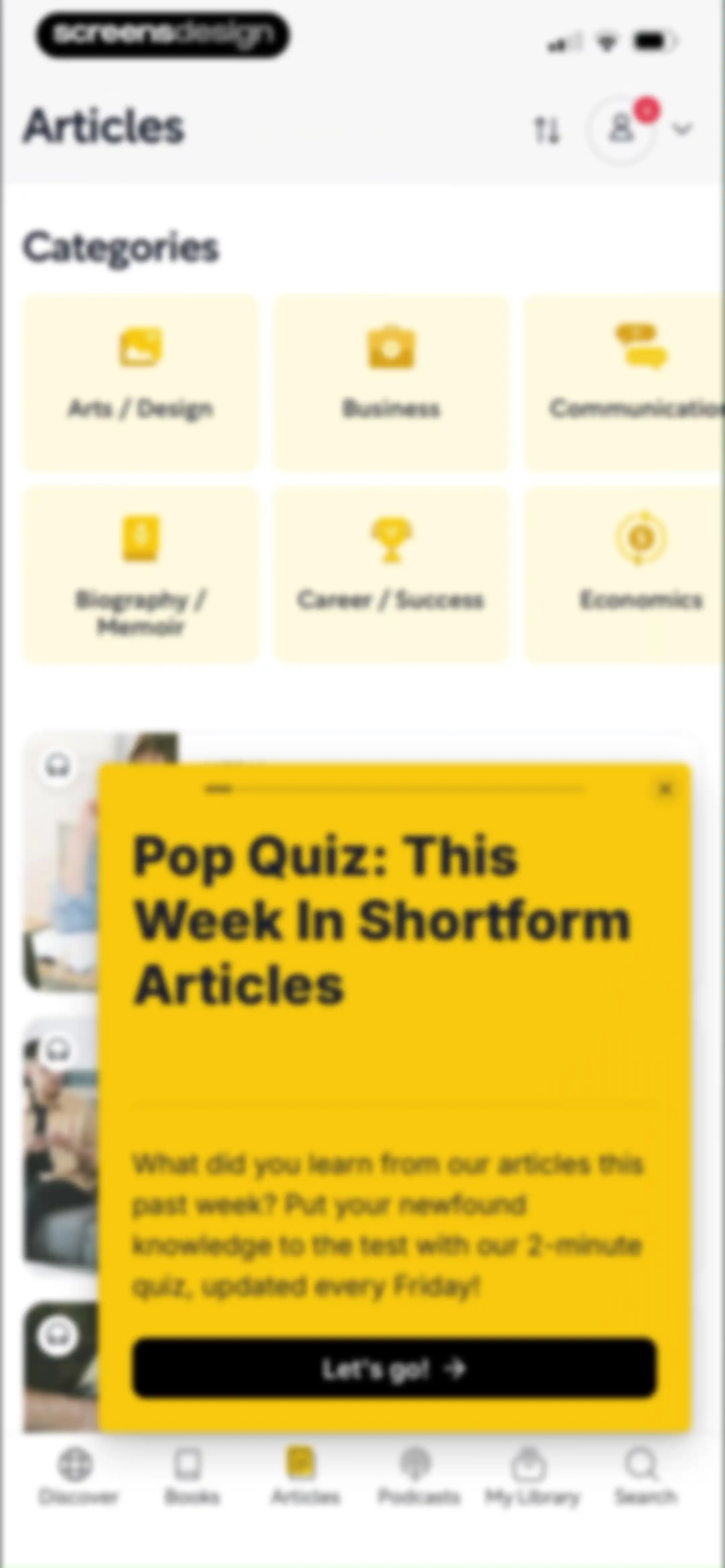 Shortform Daily Book Summaries screen 96
