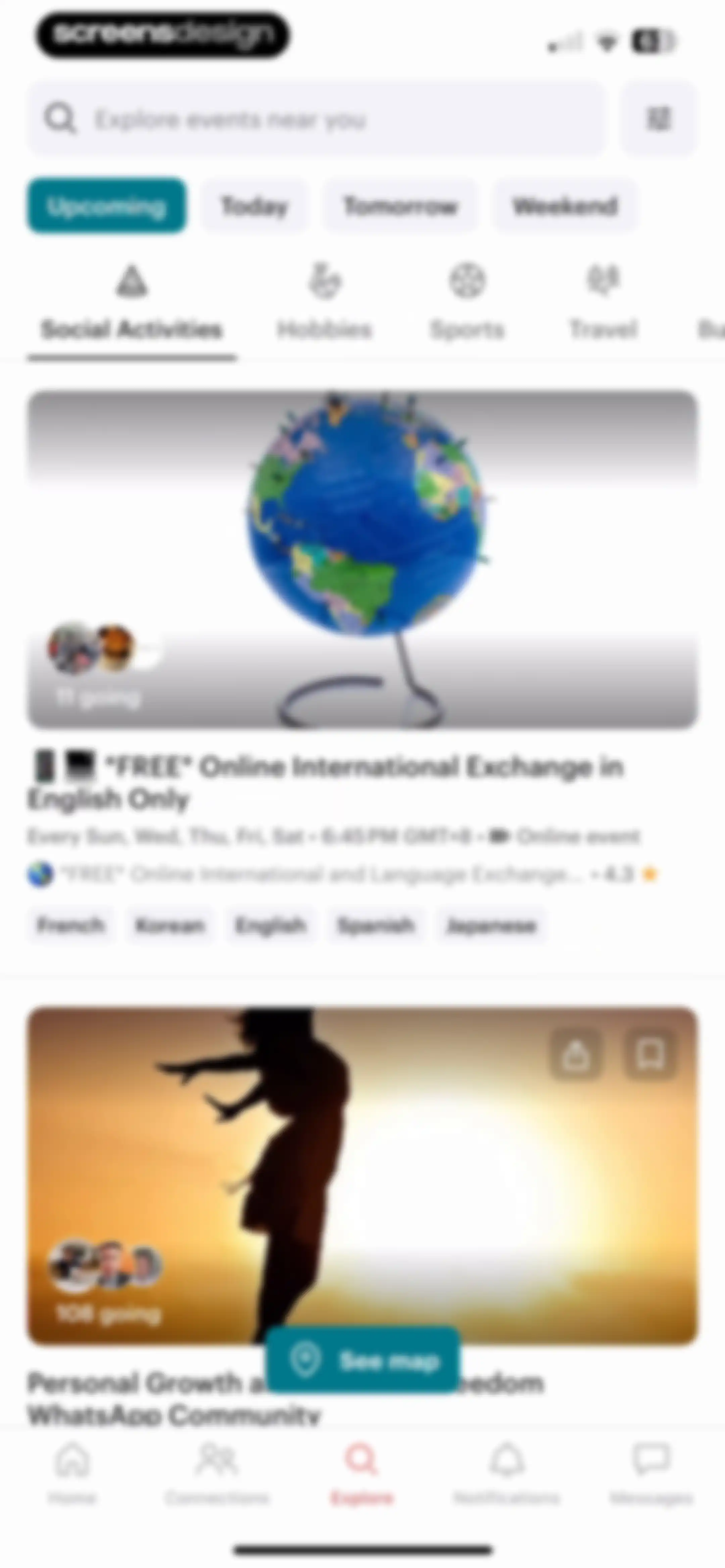 Meetup: Social Events & Groups screen 60