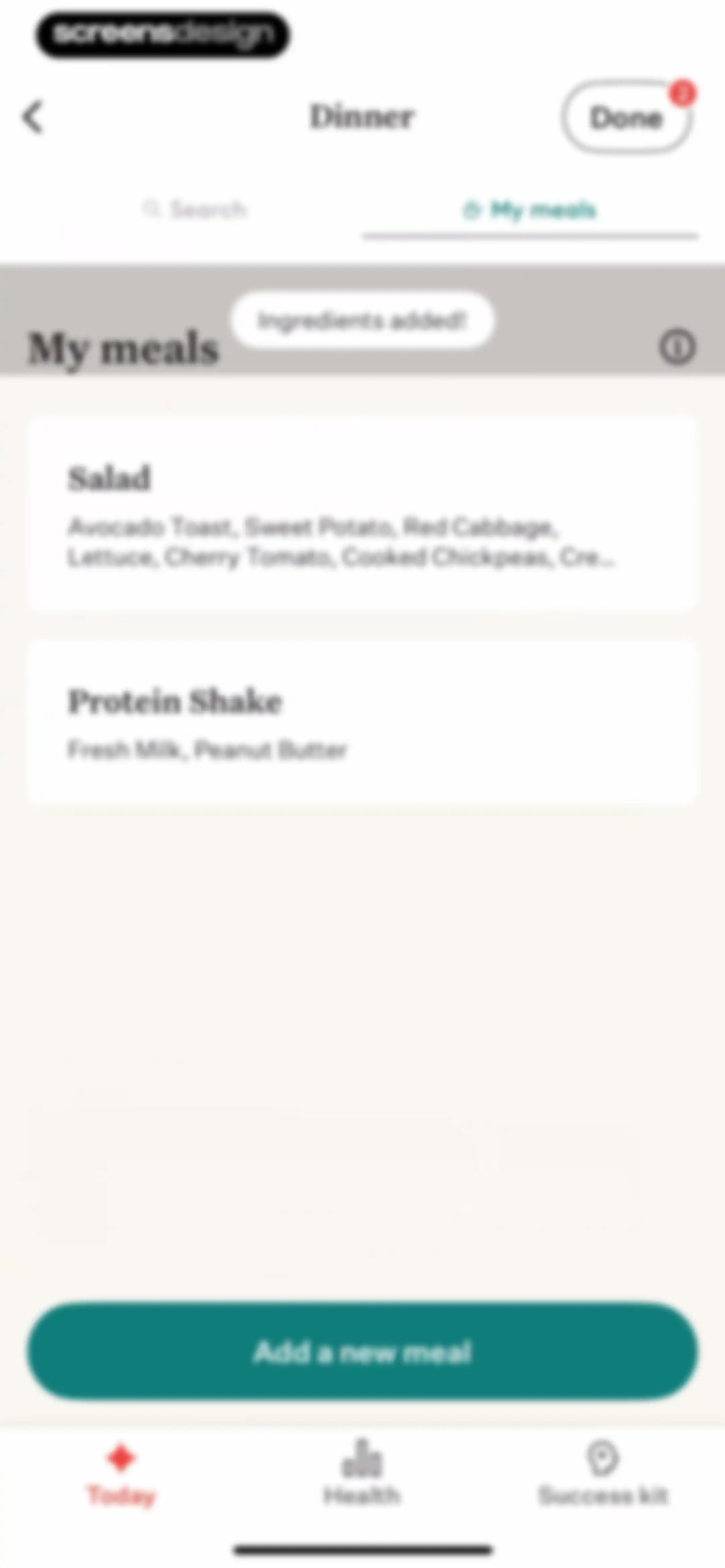 Noom Weight Loss, Food Tracker screen 210