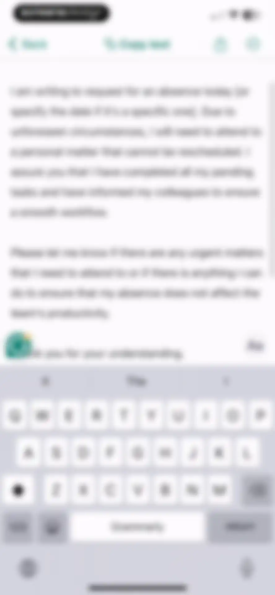 Grammarly: AI Keyboard & Notes screen 59
