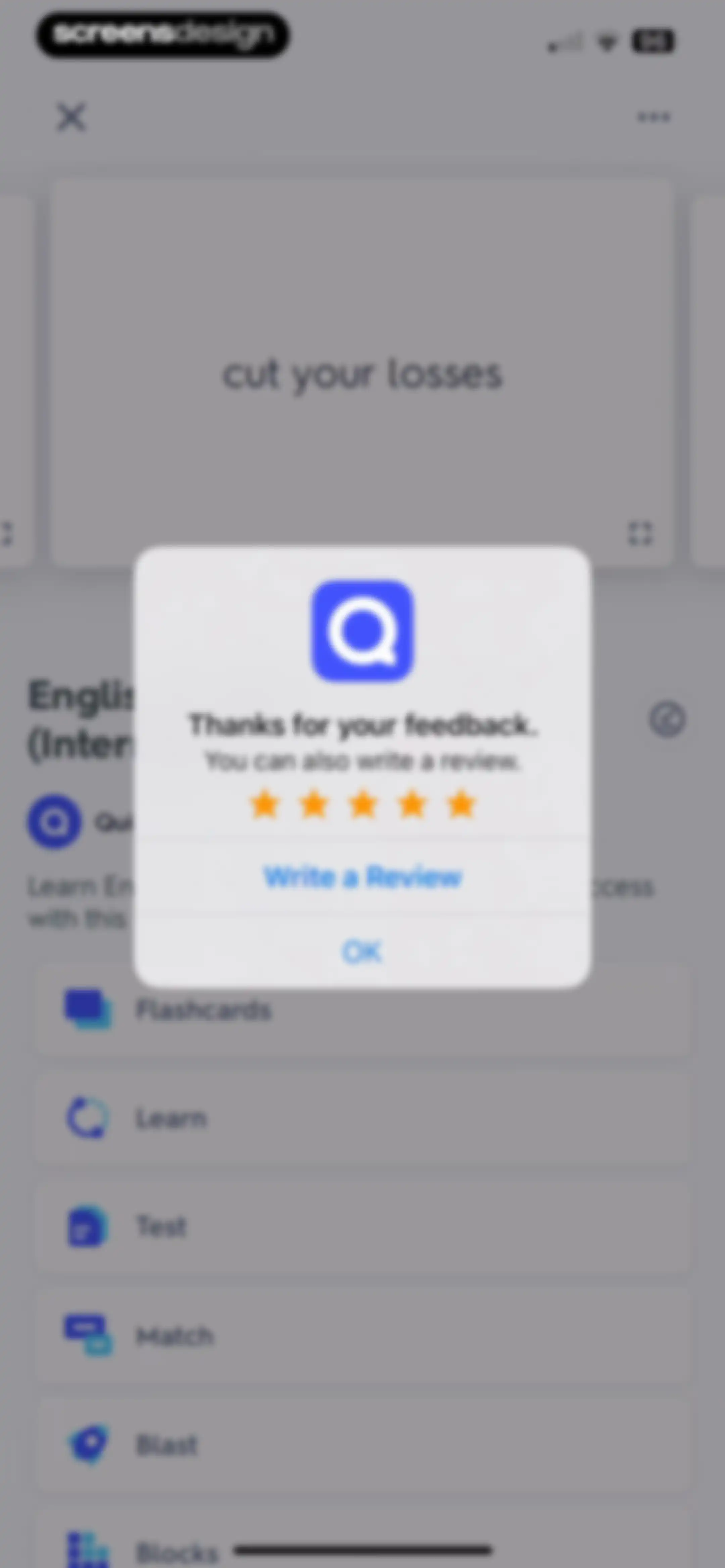 Quizlet: More than Flashcards screen 27
