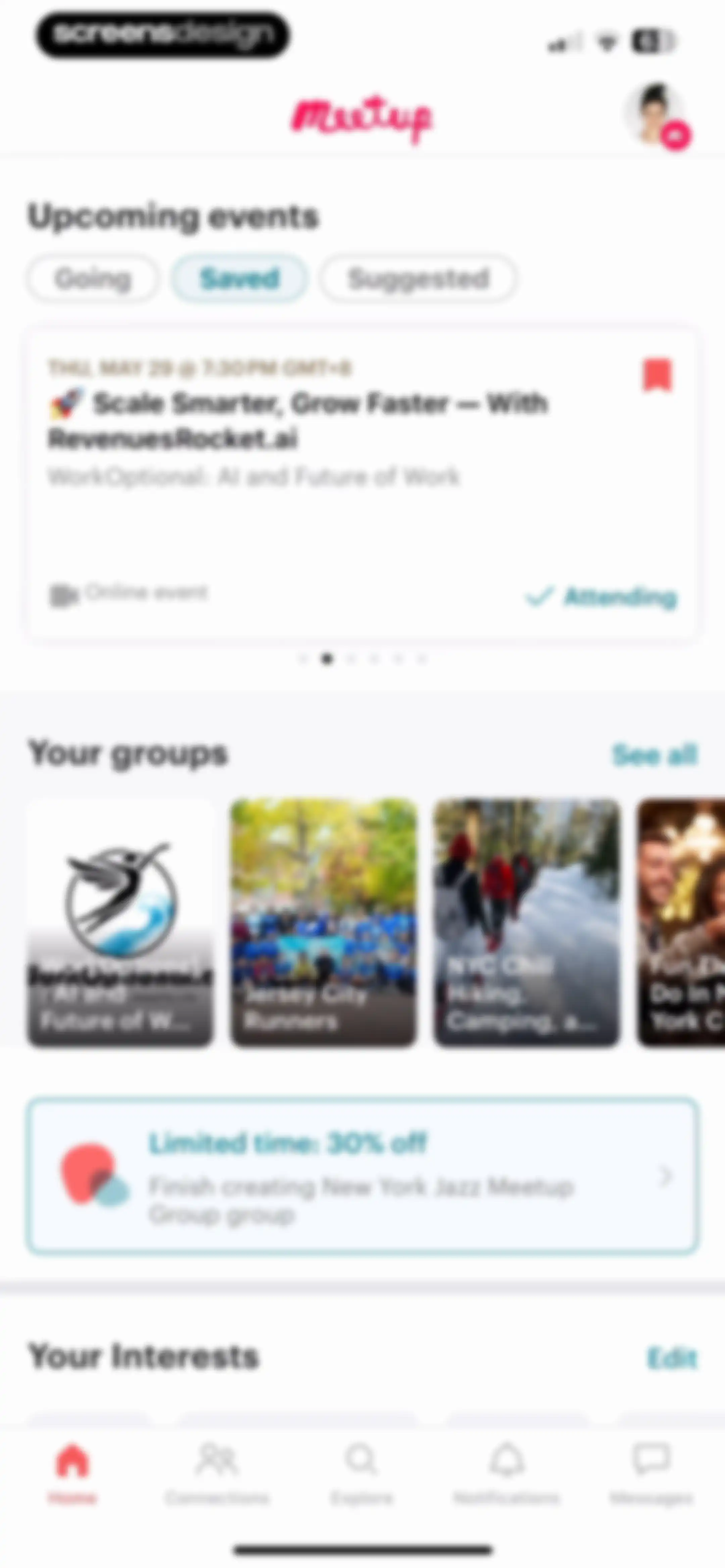 Meetup: Social Events & Groups screen 80