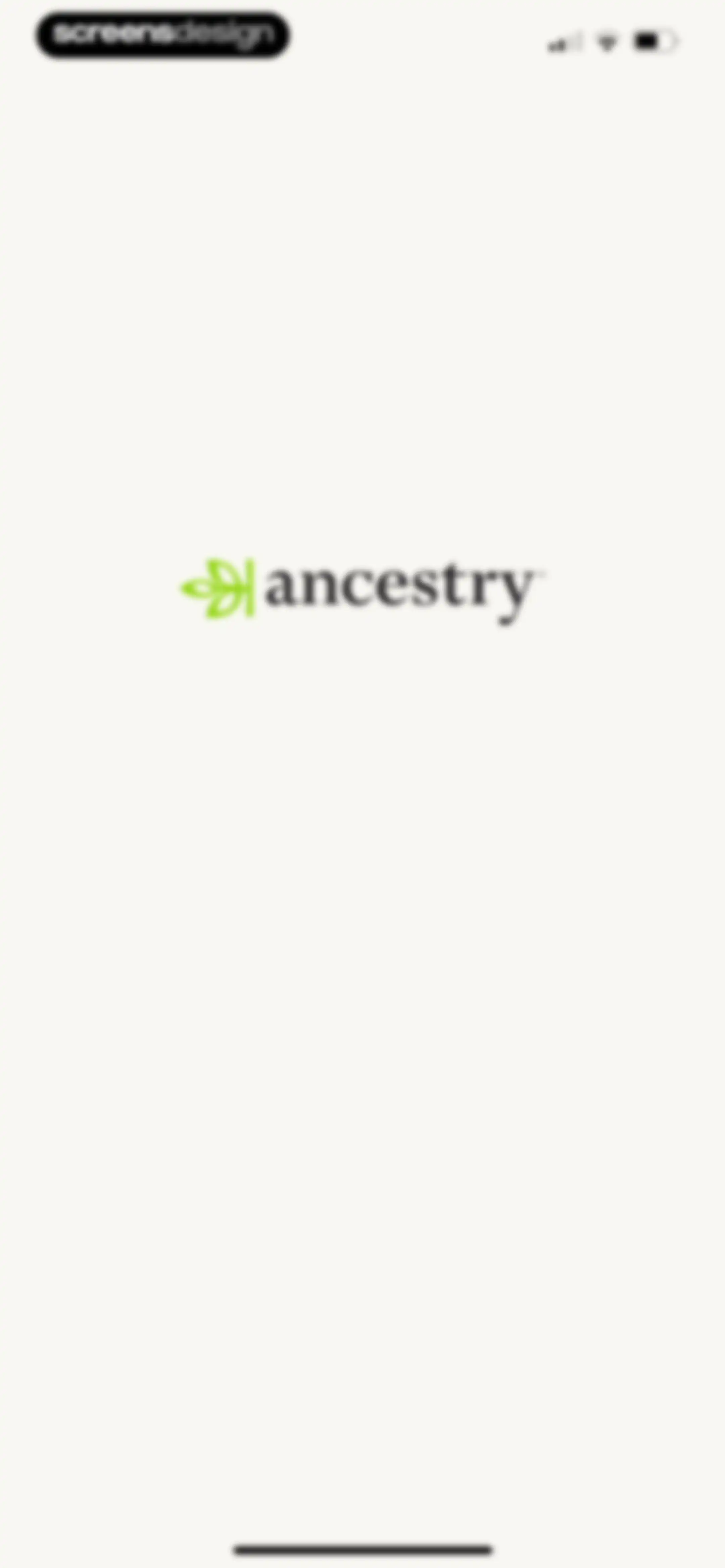 Ancestry: Family History & DNA screen 1
