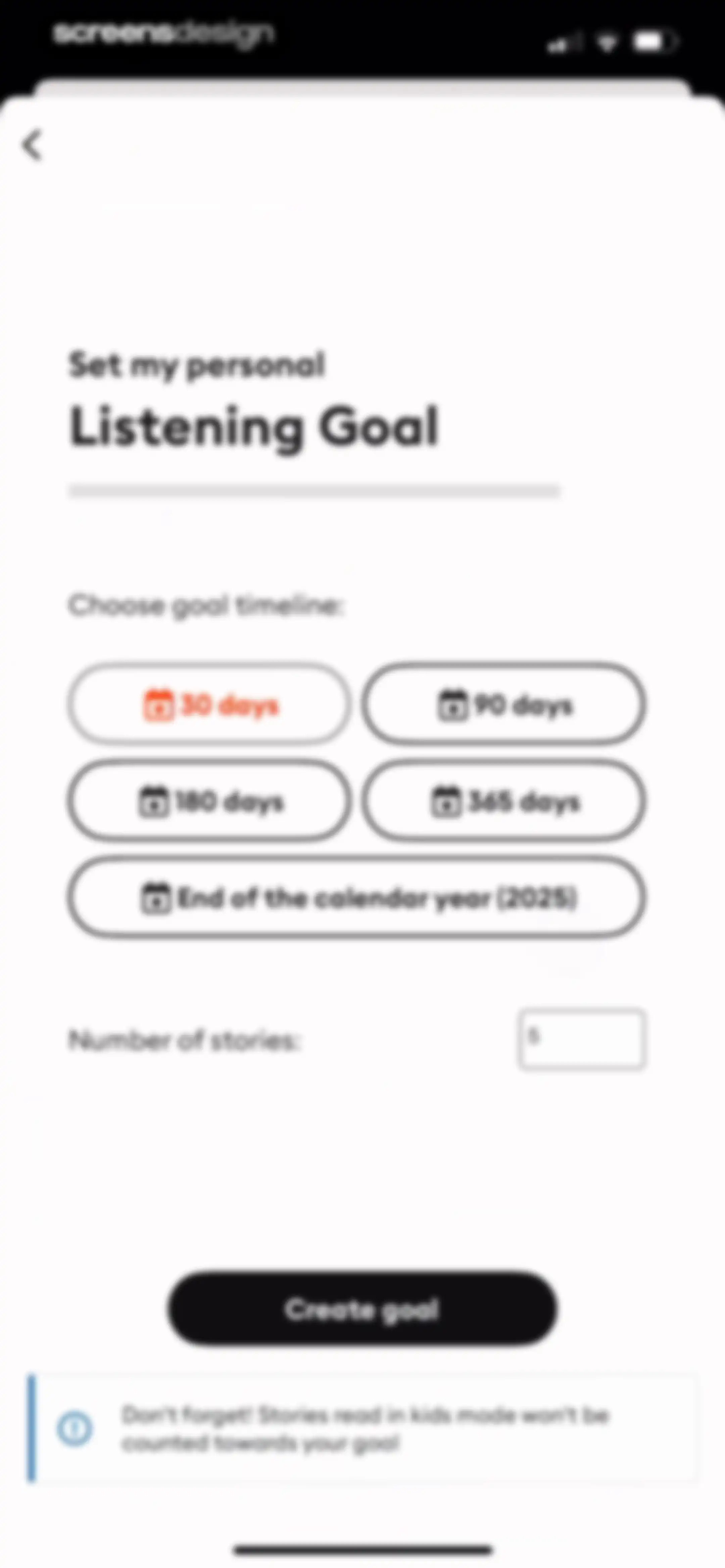 Storytel - Audiobooks Library screen 111