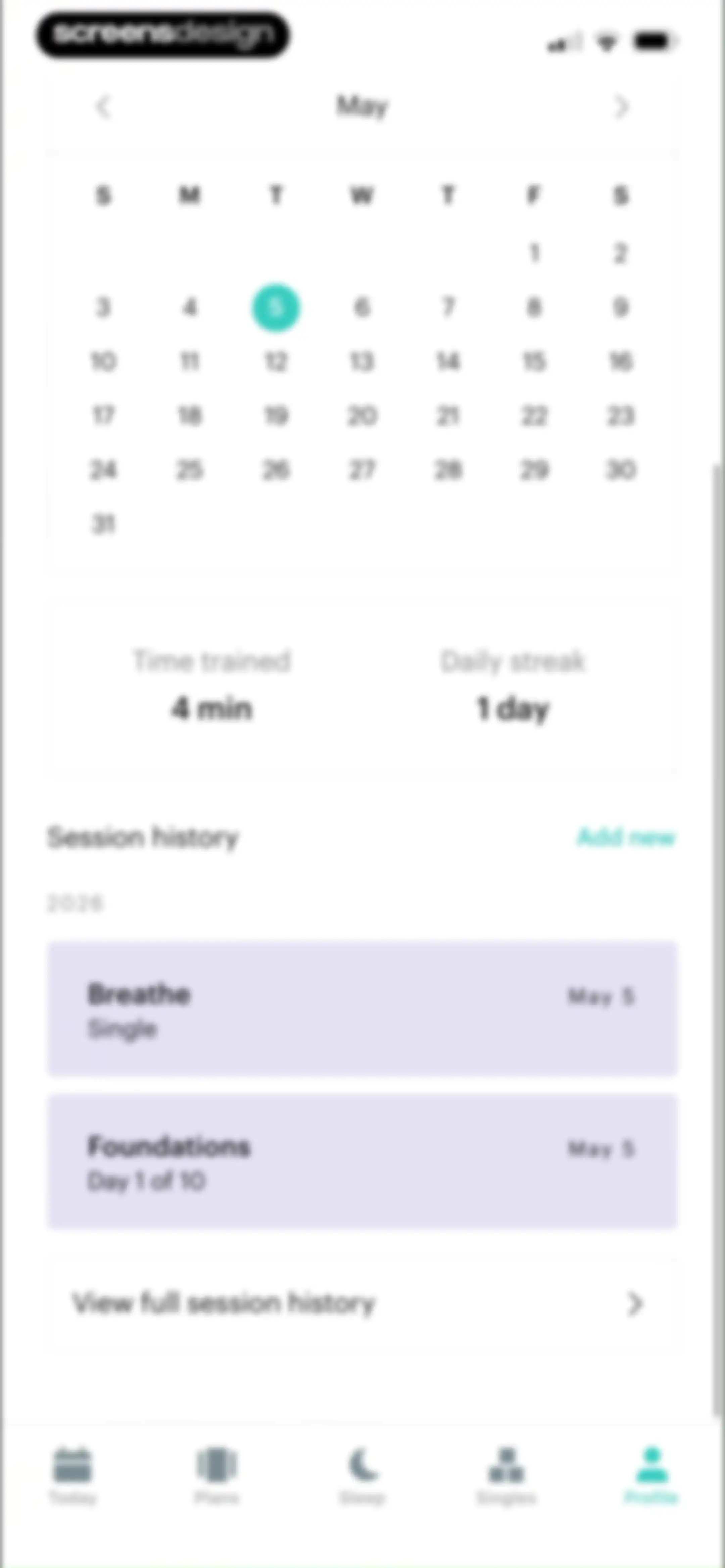 Balance: Meditation & Sleep screen 92