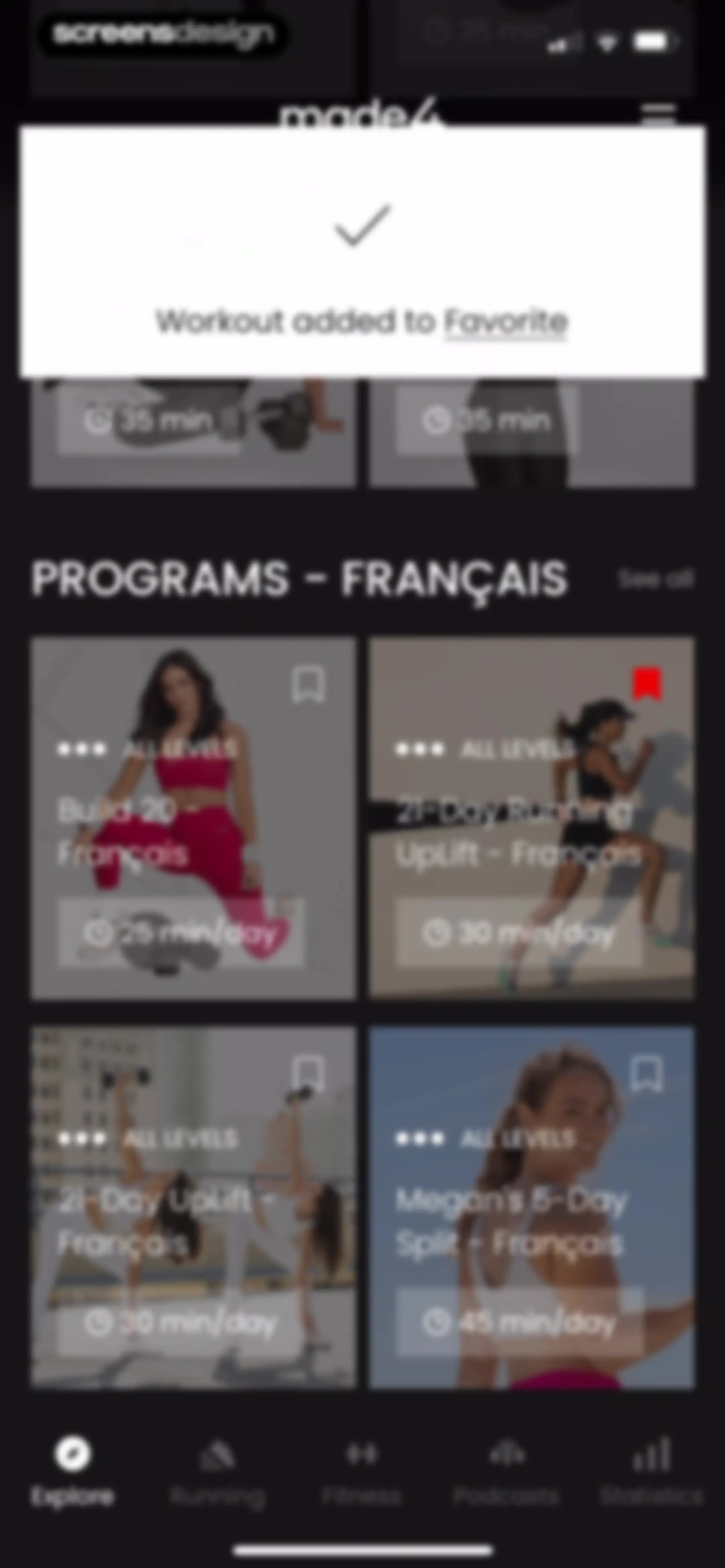 Made4 - Fitness & Running screen 54