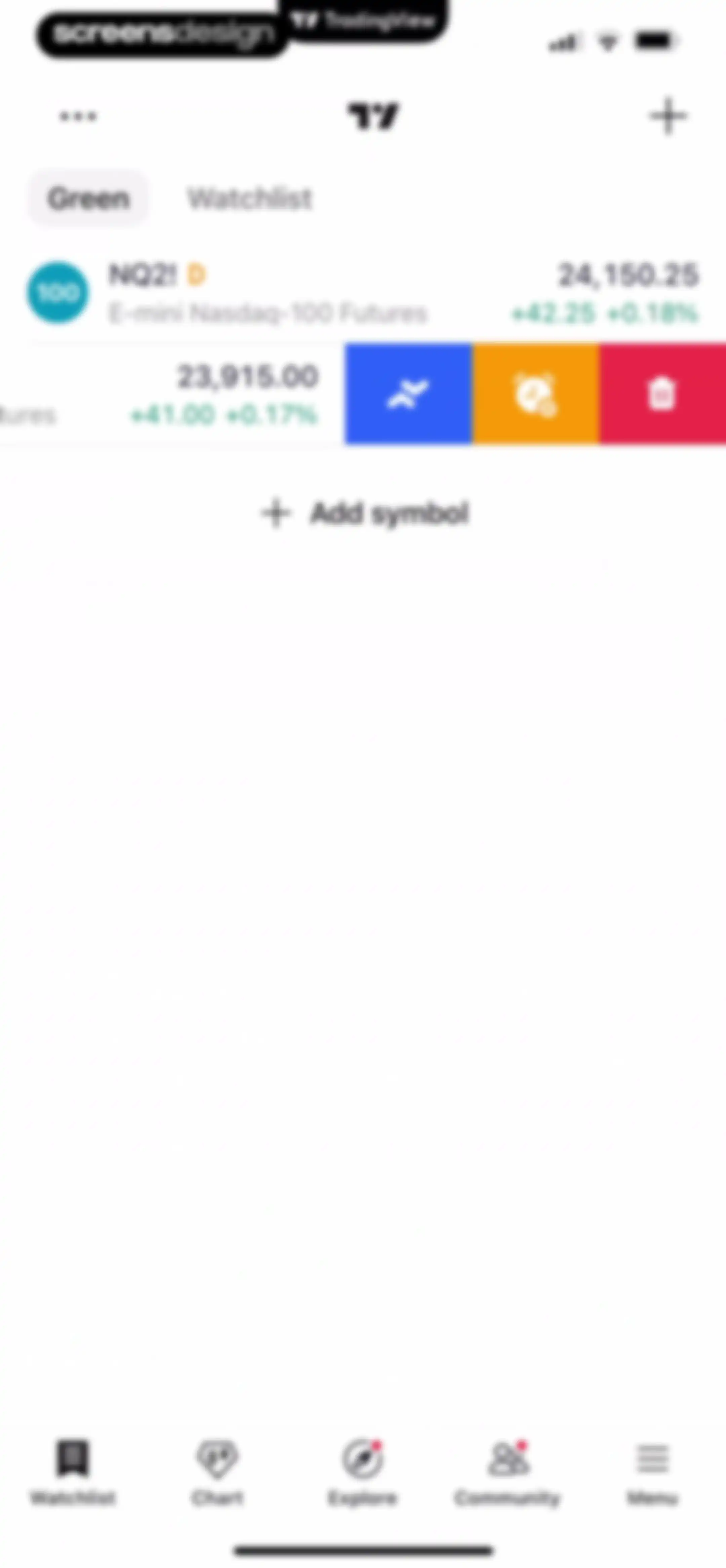 TradingView: Track All Markets screen 179