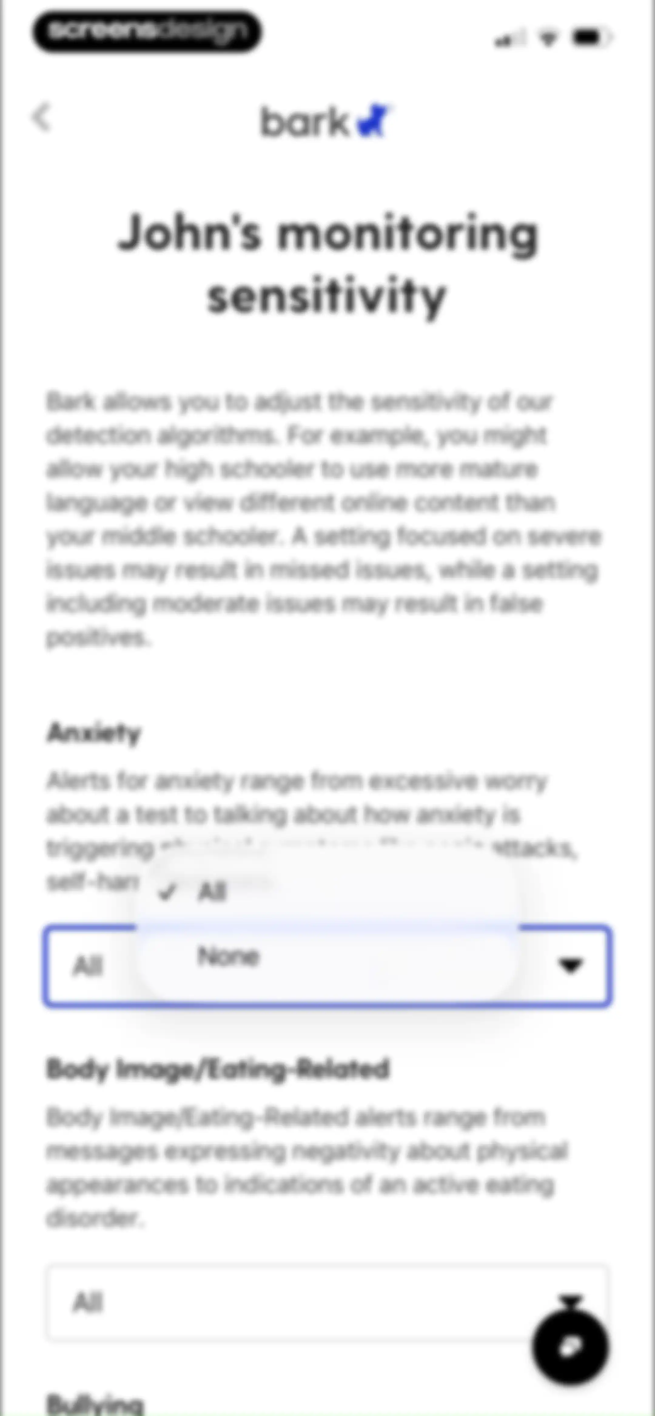 Bark - Parental Controls screen 32