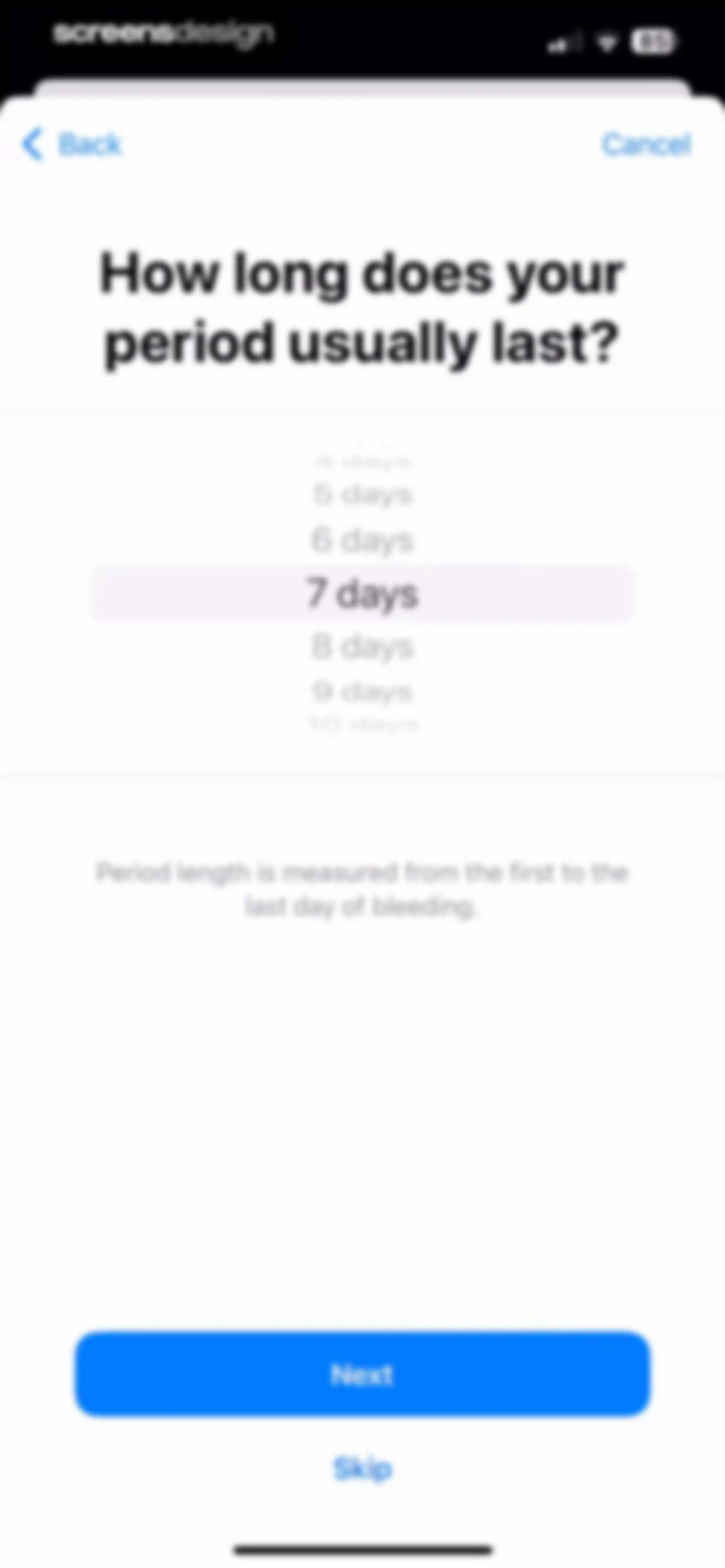 Apple Health screen 79