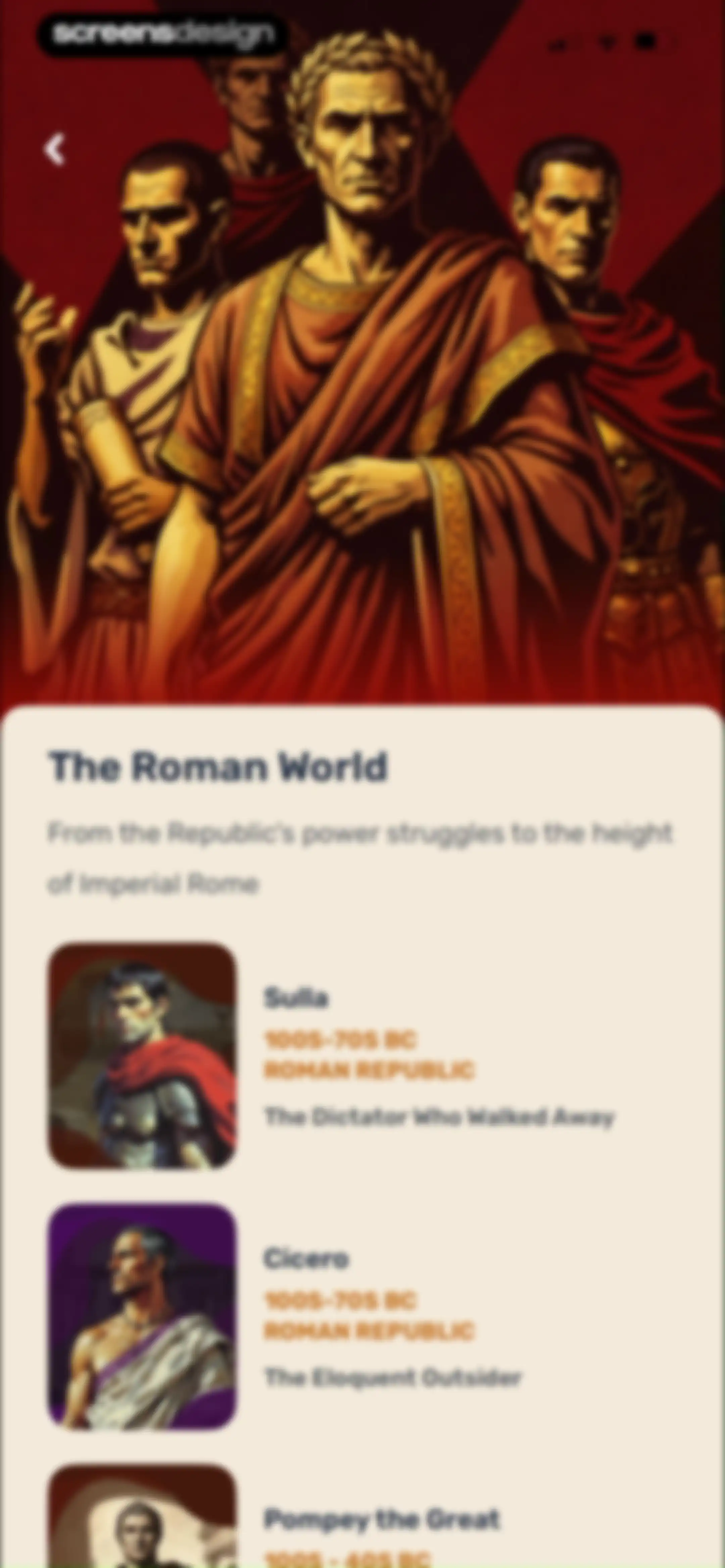 Paladin: Learn History screen 91