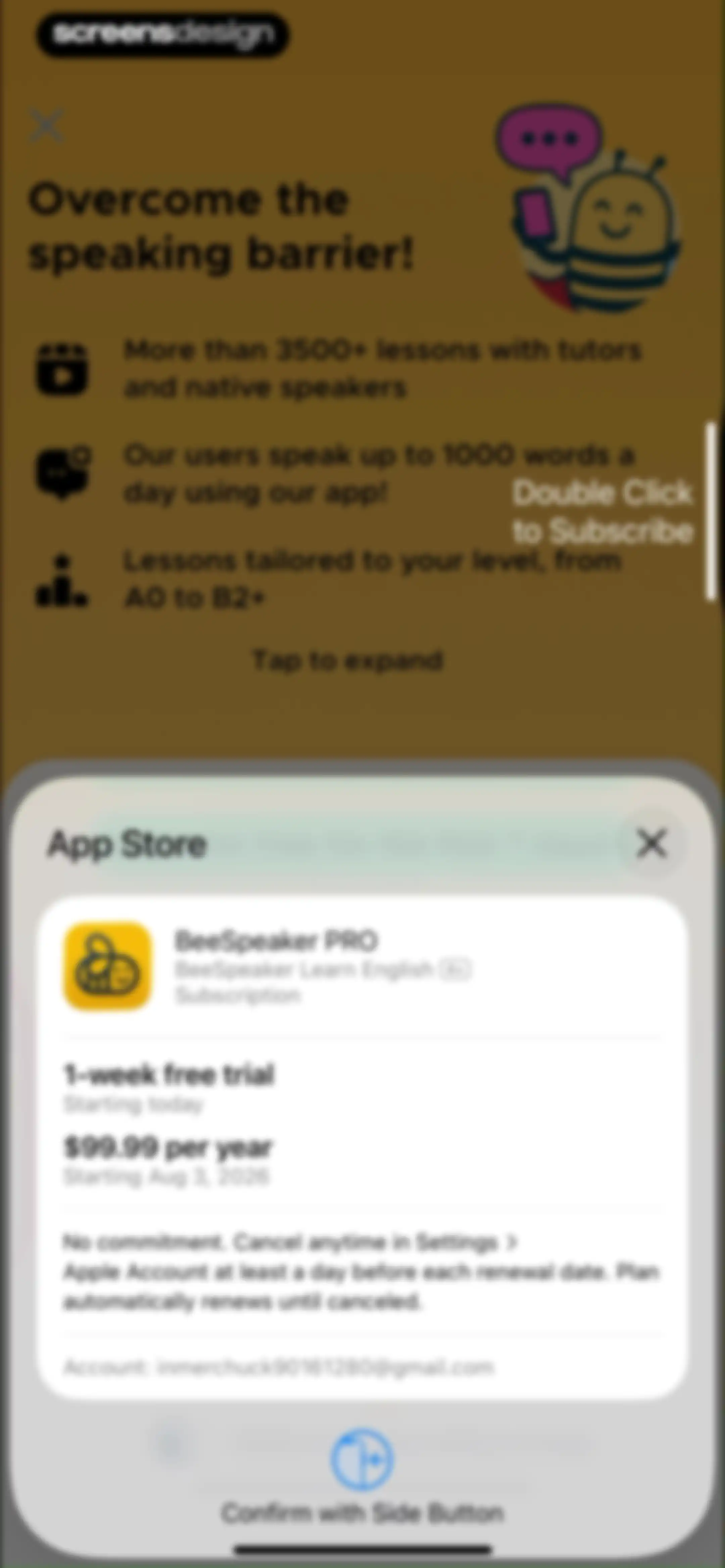BeeSpeaker Learn English screen 33