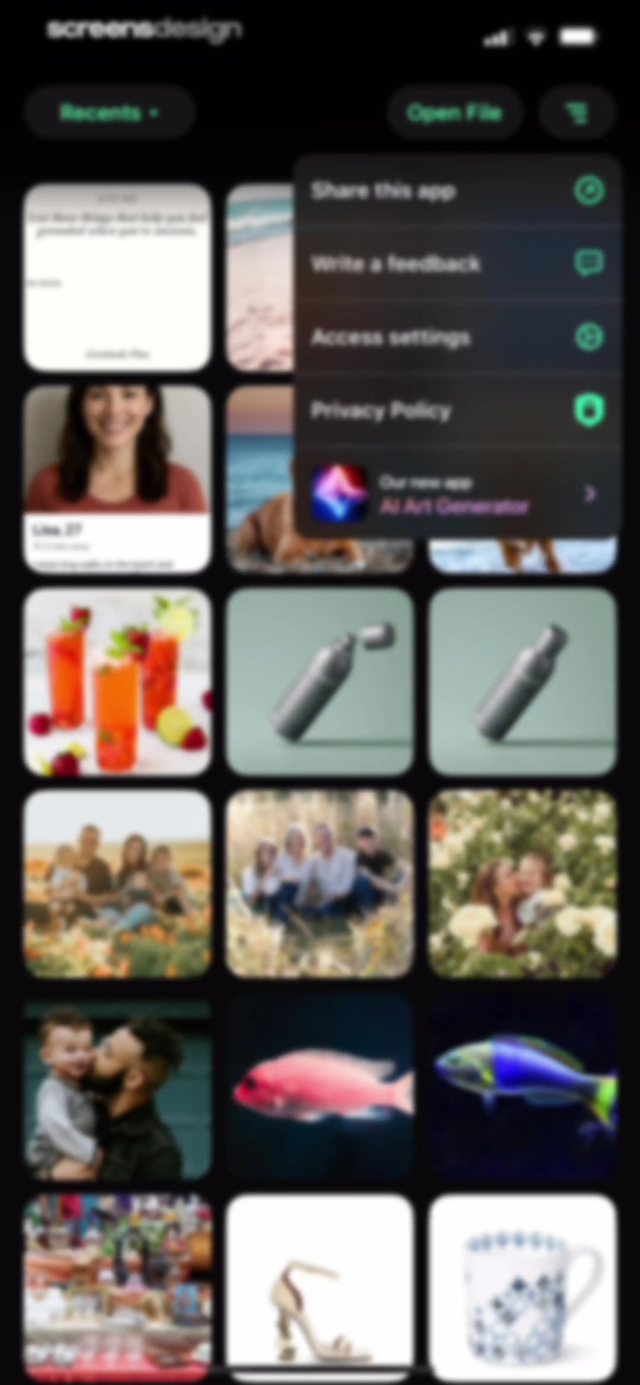 Remove Objects screen 58