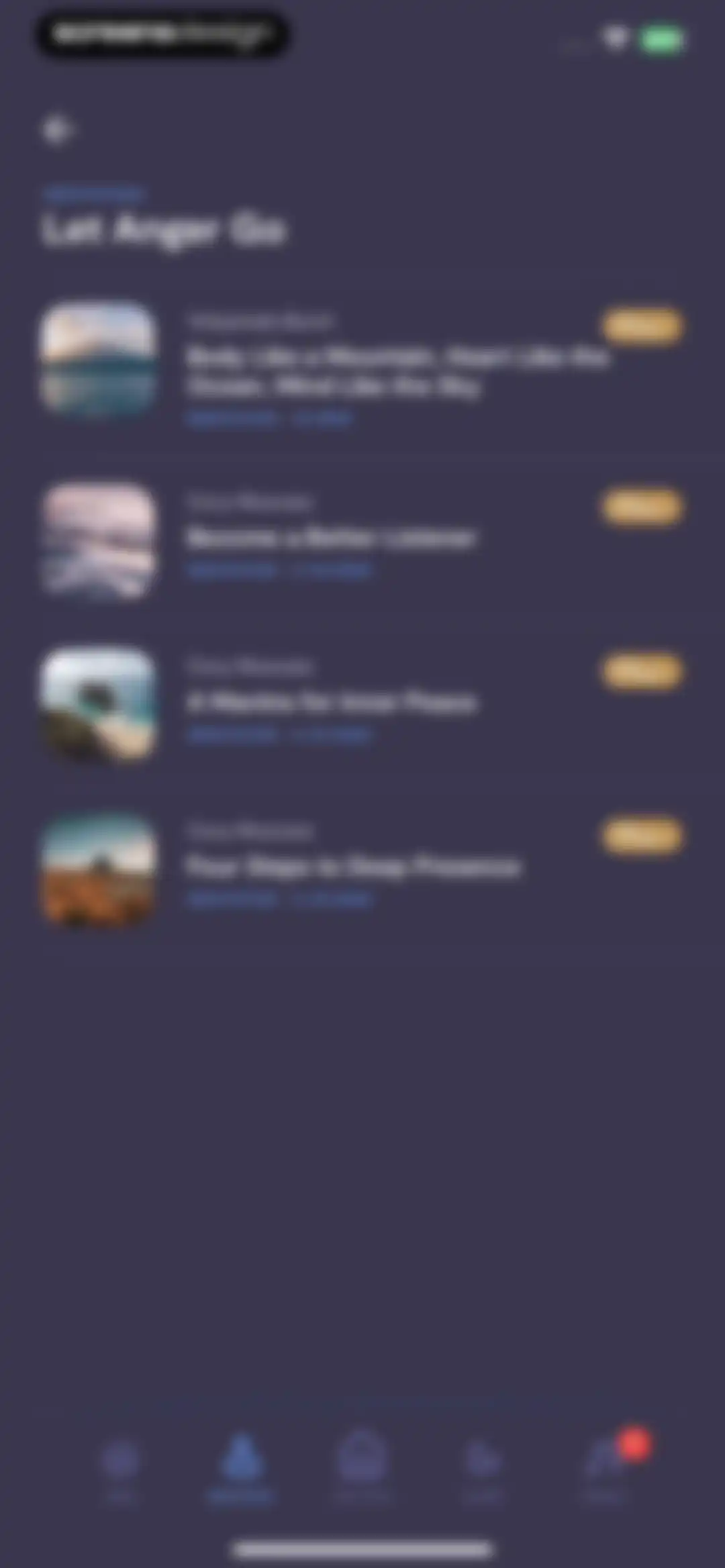 Mindfulness.com Meditation App screen 72