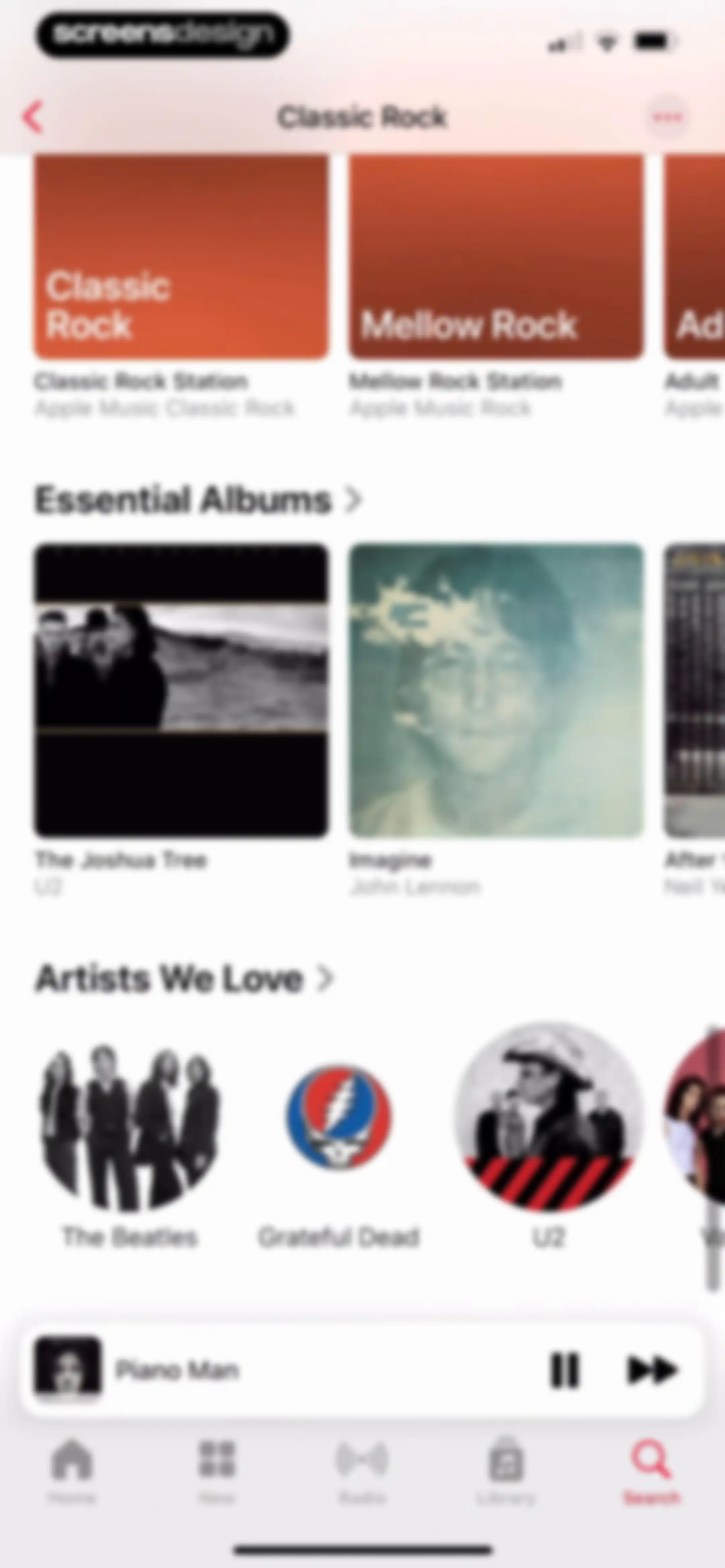 Apple Music screen 140
