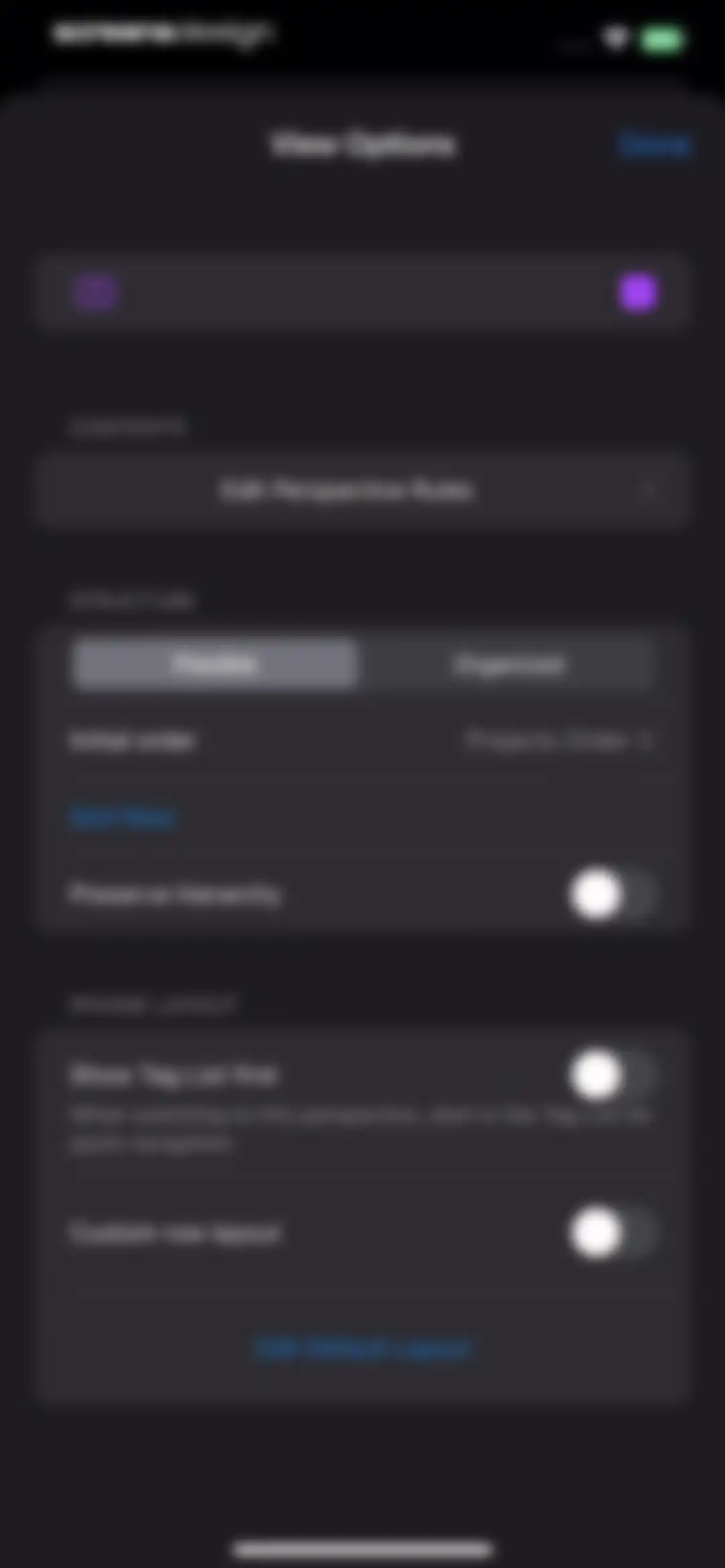 OmniFocus 4 screen 50