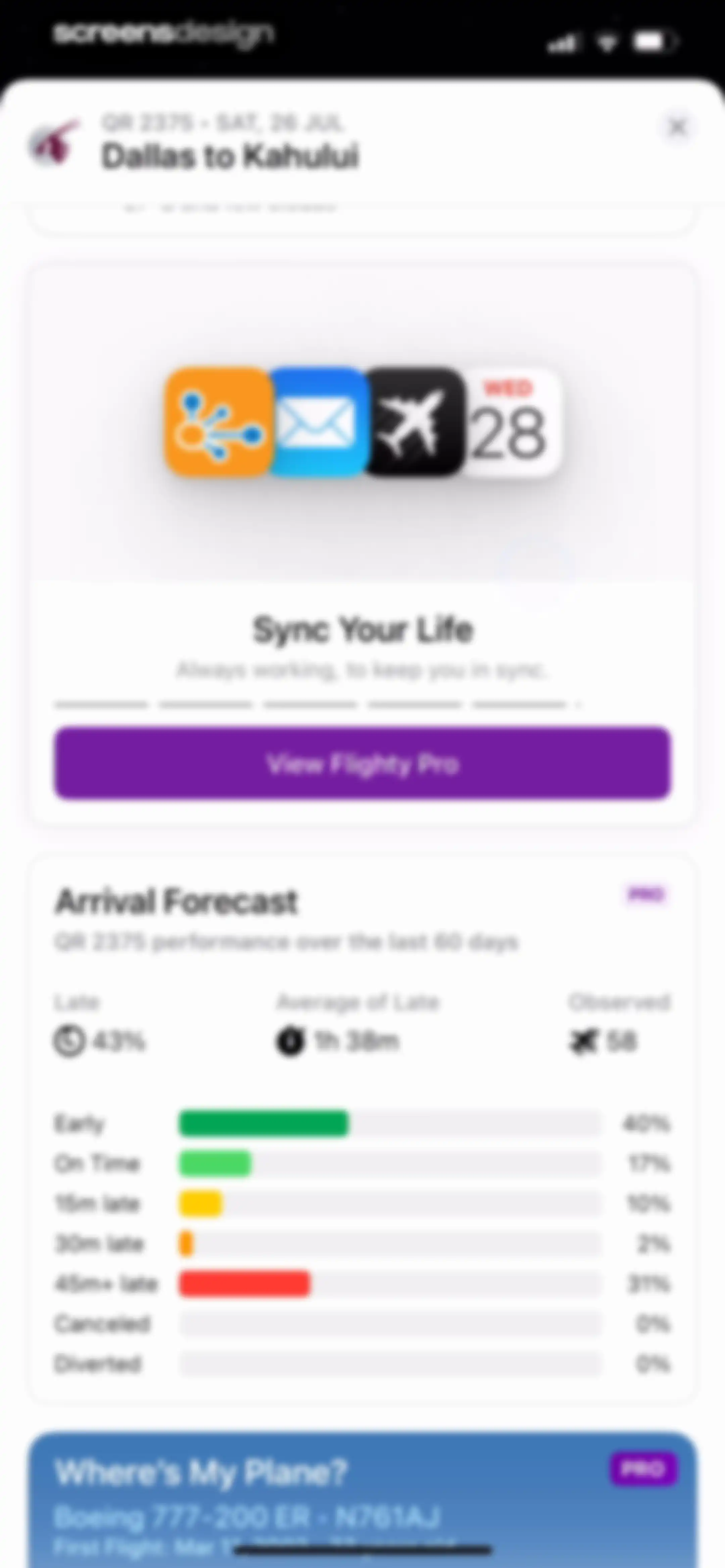 Flighty – Live Flight Tracker screen 76