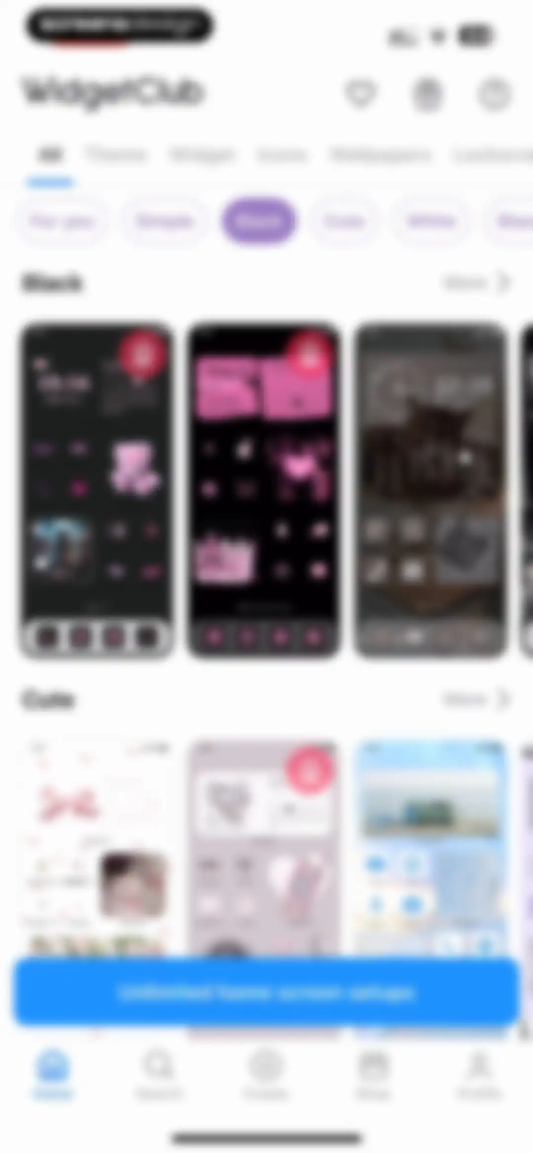 WidgetClub:Widget, Theme, Icon screen 62