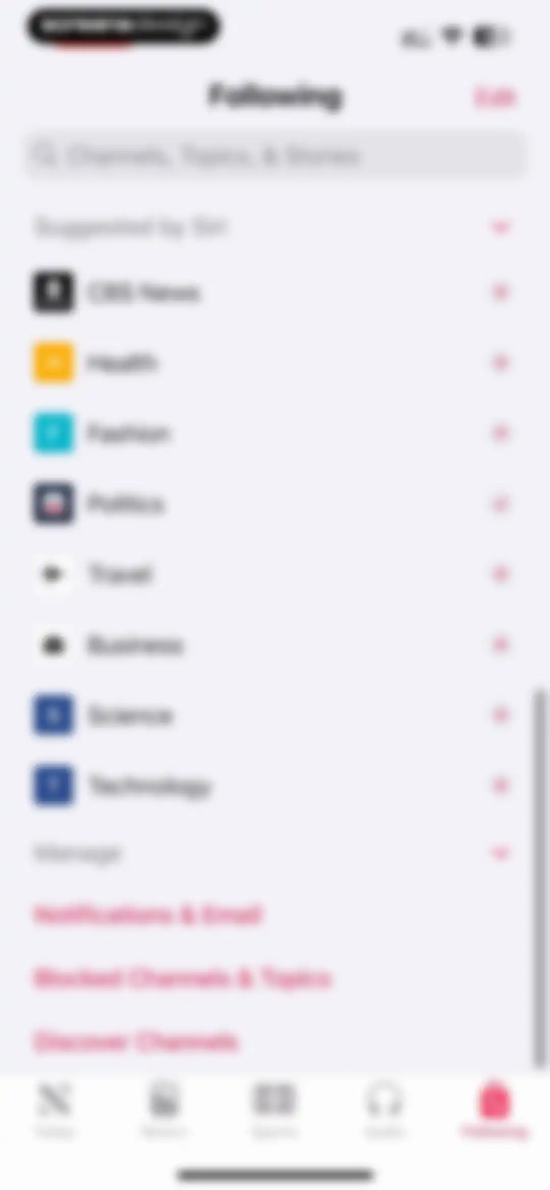 Apple News screen 151