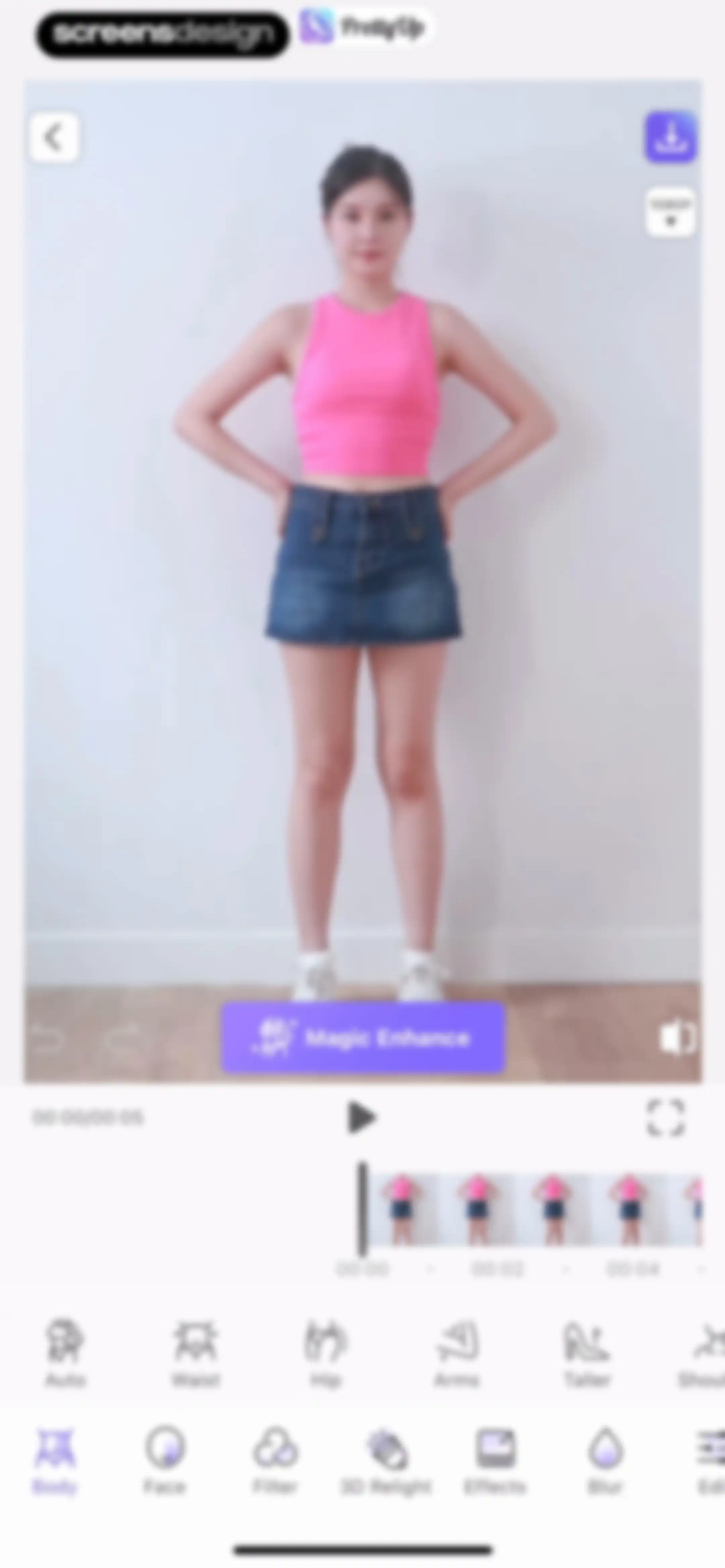 PrettyUp - Body Editor Video screen 25