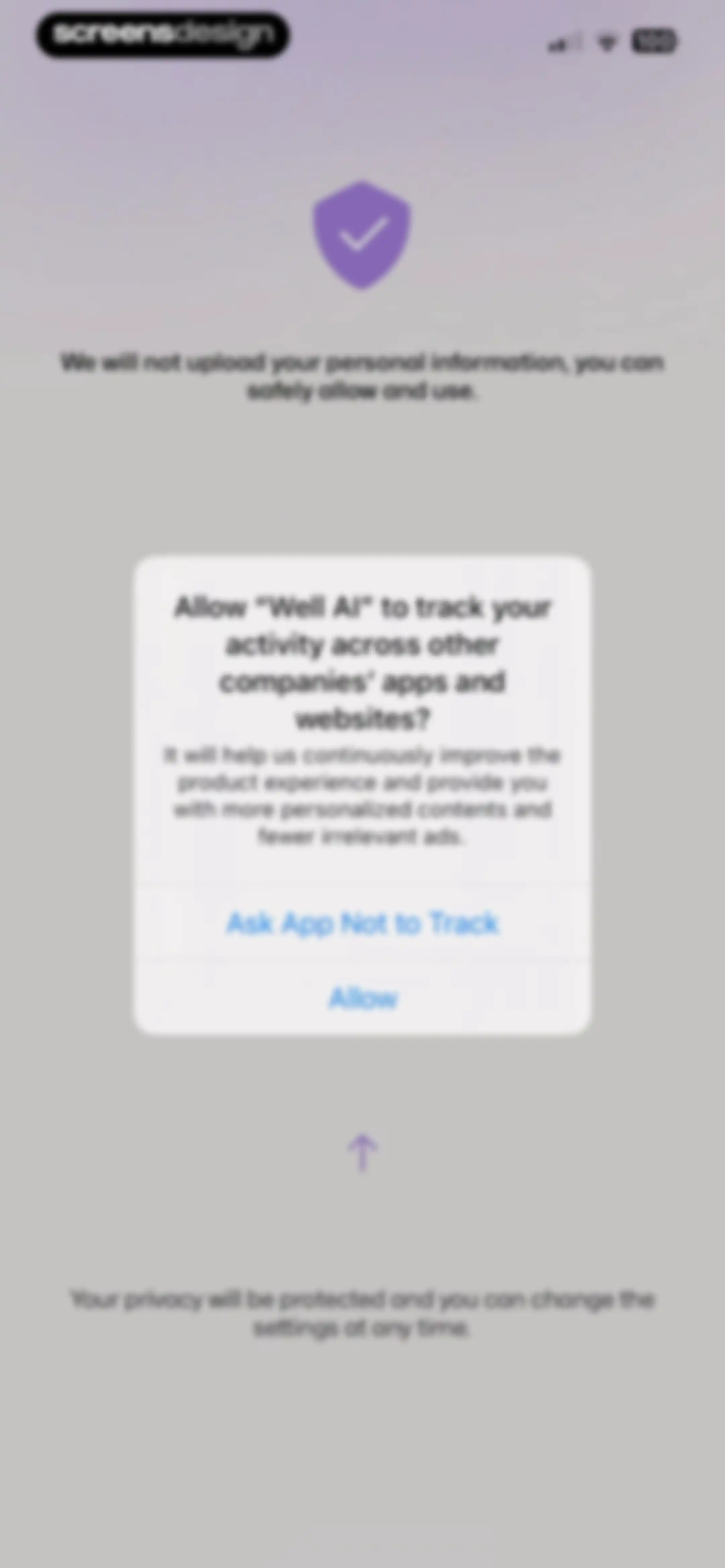 Well AI: Improve Well-being screen 2
