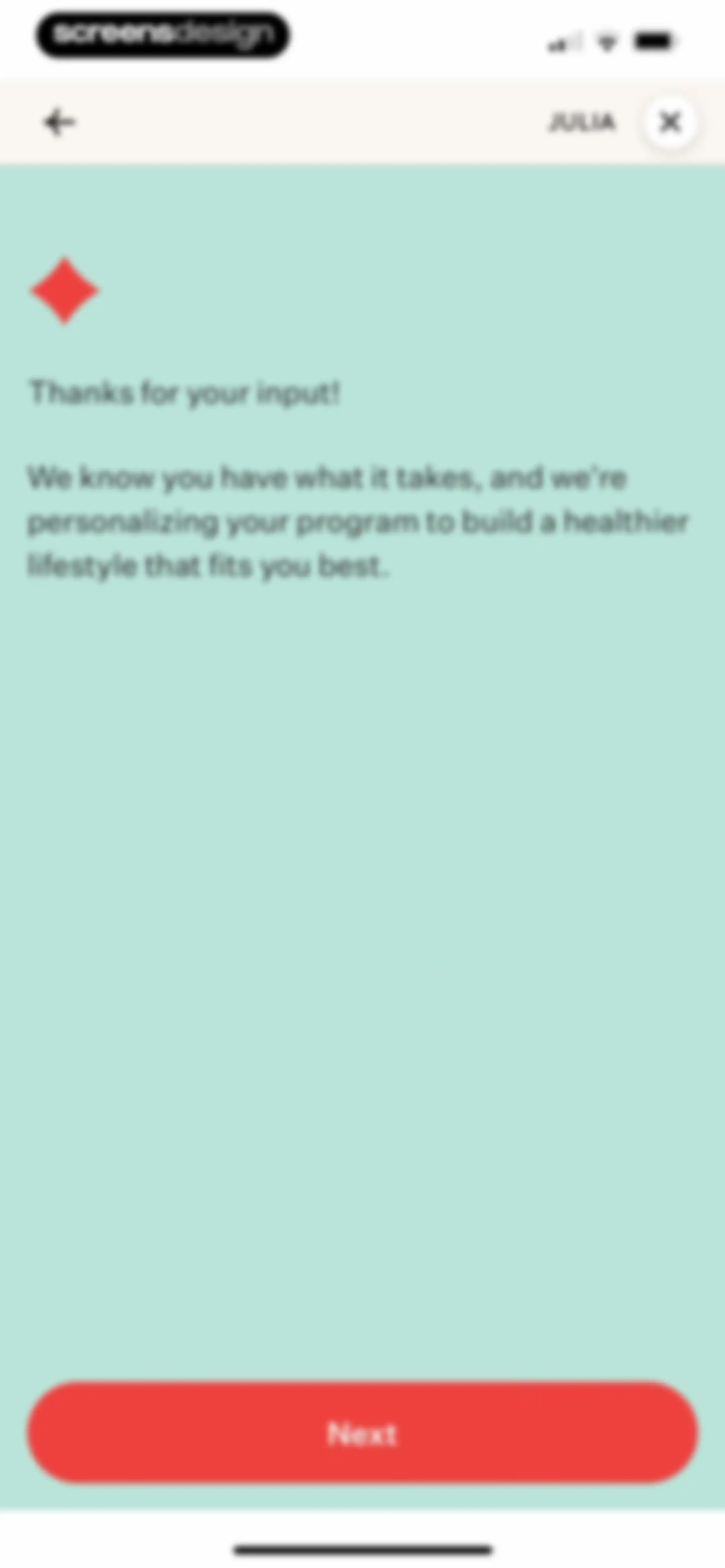 Noom Weight Loss, Food Tracker screen 85