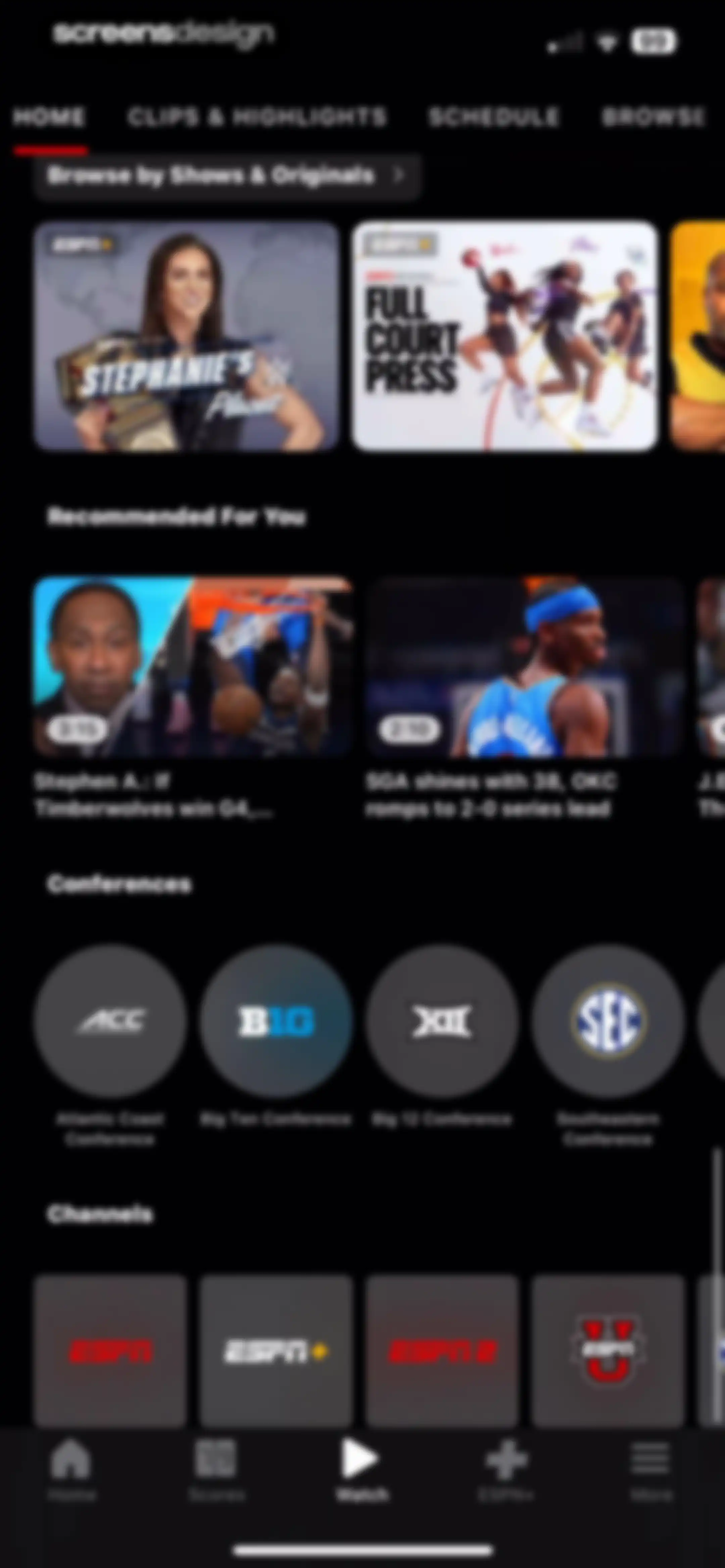ESPN: Live Sports & Scores screen 84