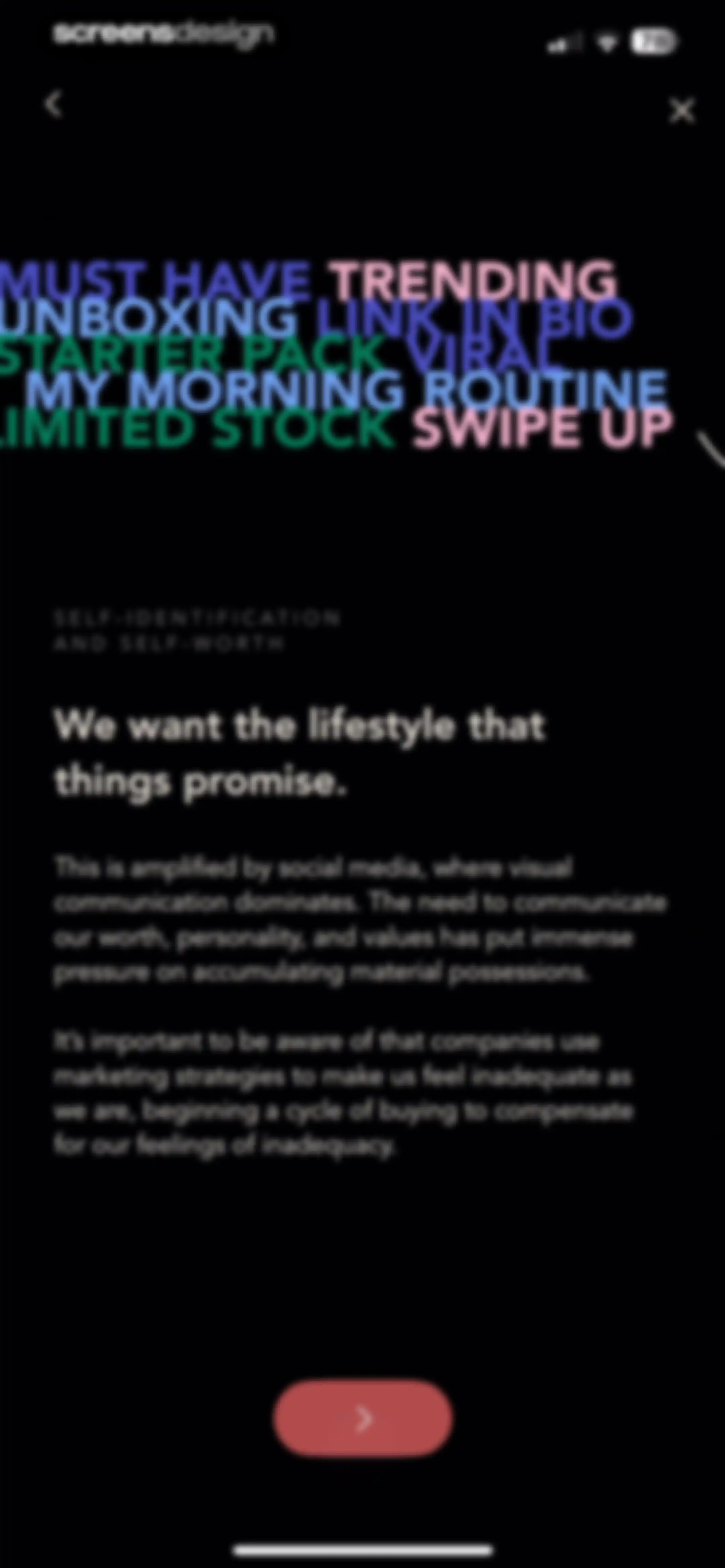 bless. minimal shopping habits screen 106