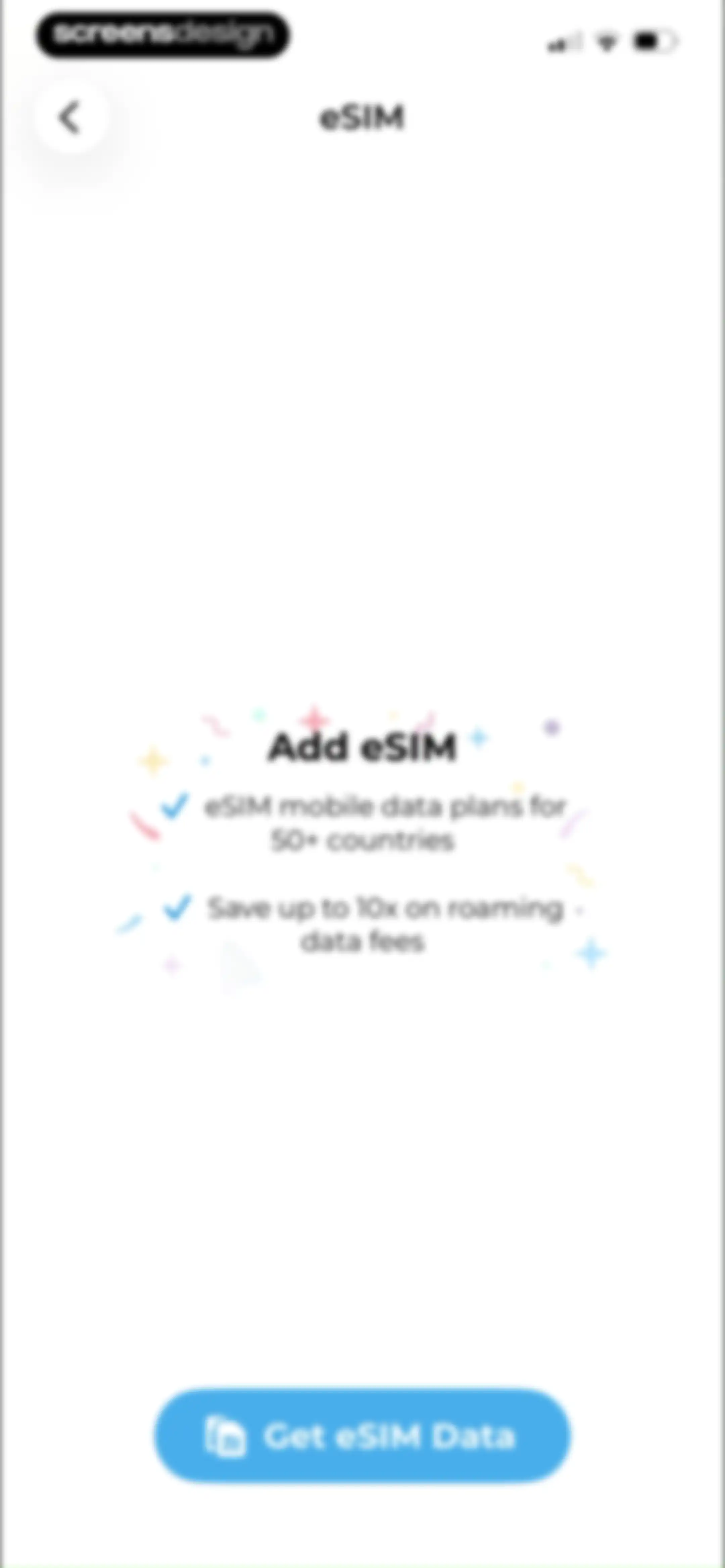 OnPhone: Second Number & eSIM screen 123
