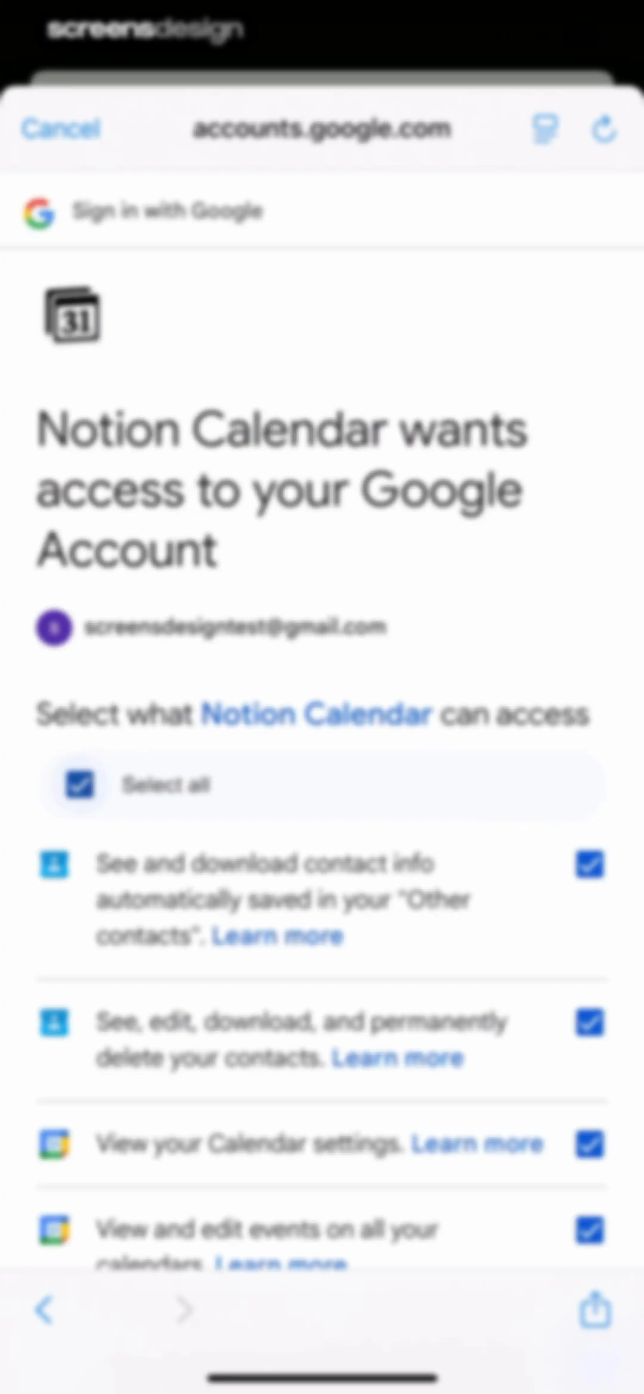 Notion Calendar screen 12