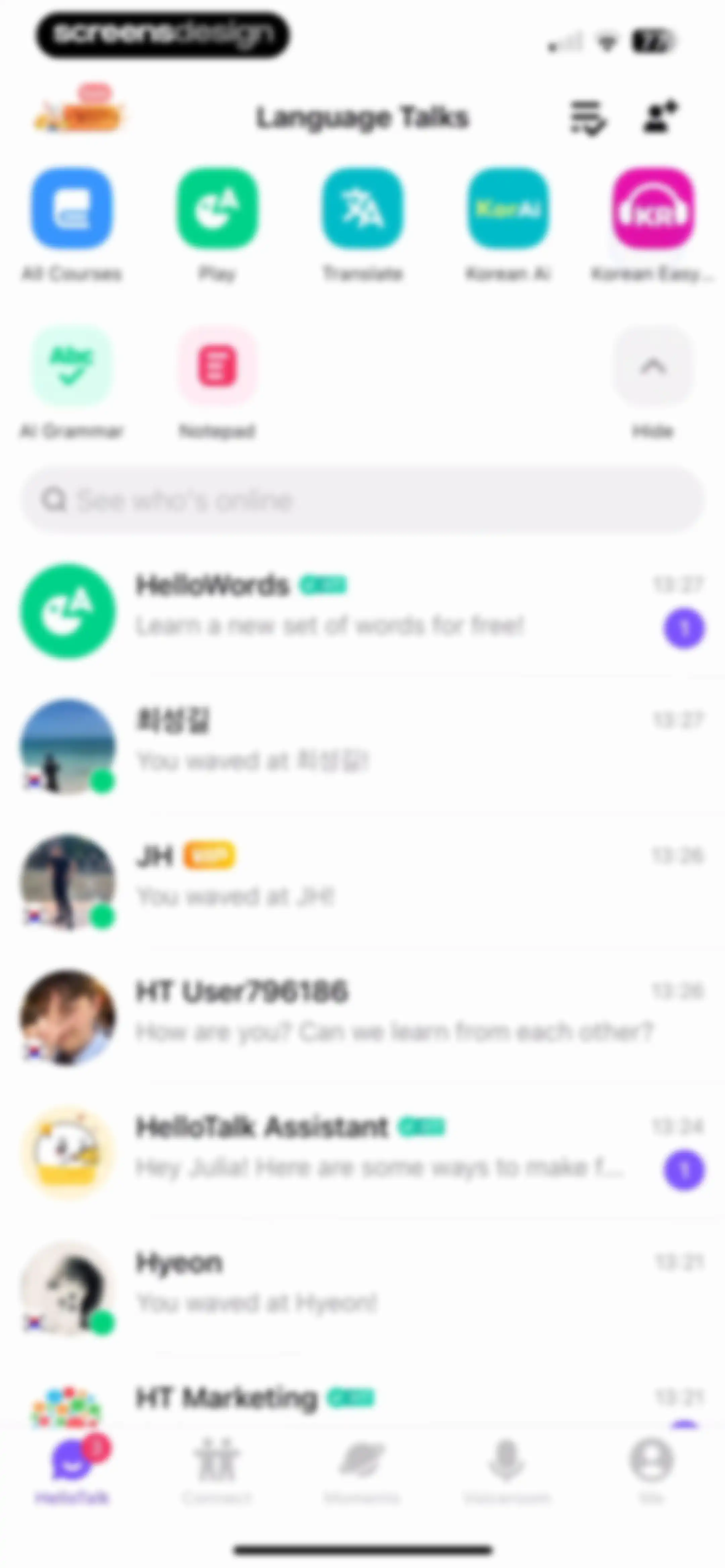 HelloTalk - Language Learning screen 110