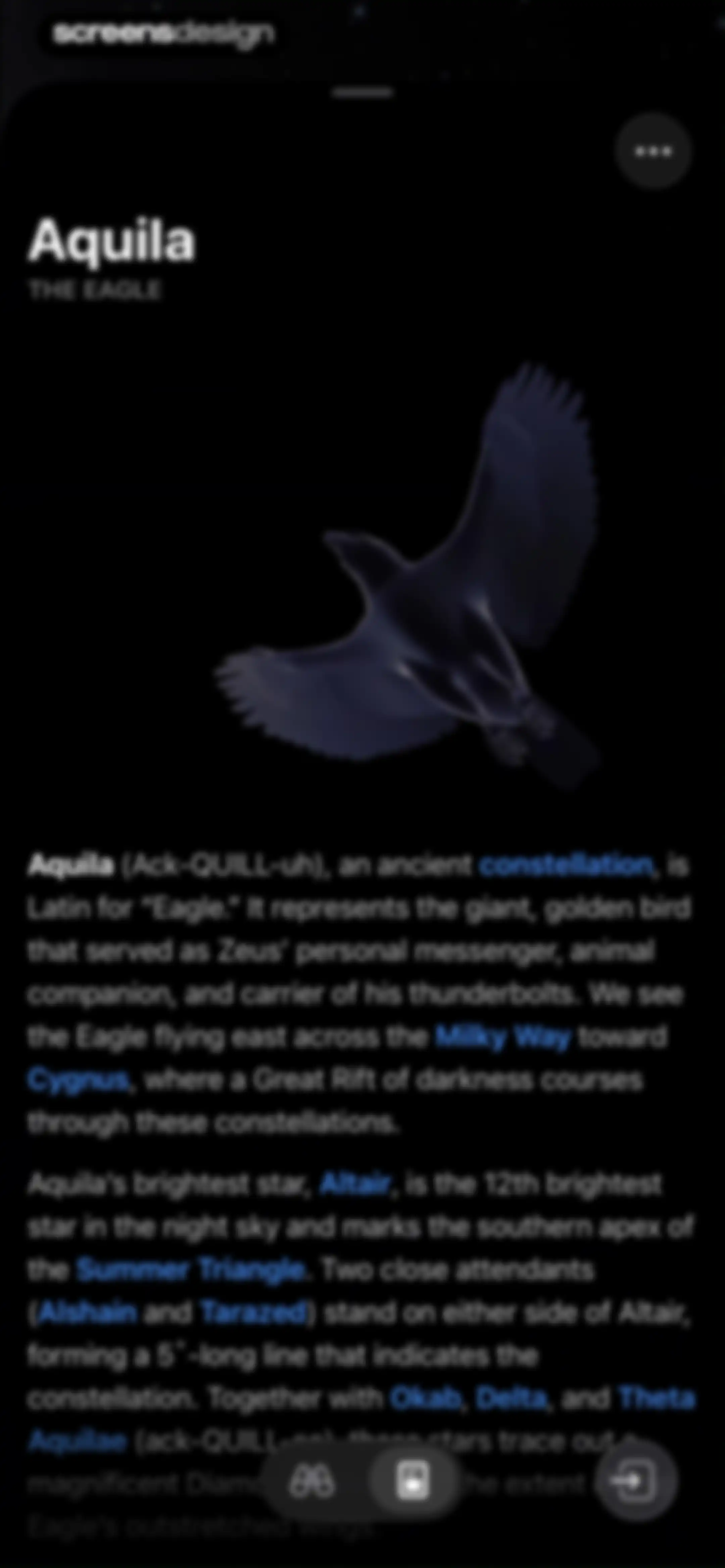 Sky Guide screen 39
