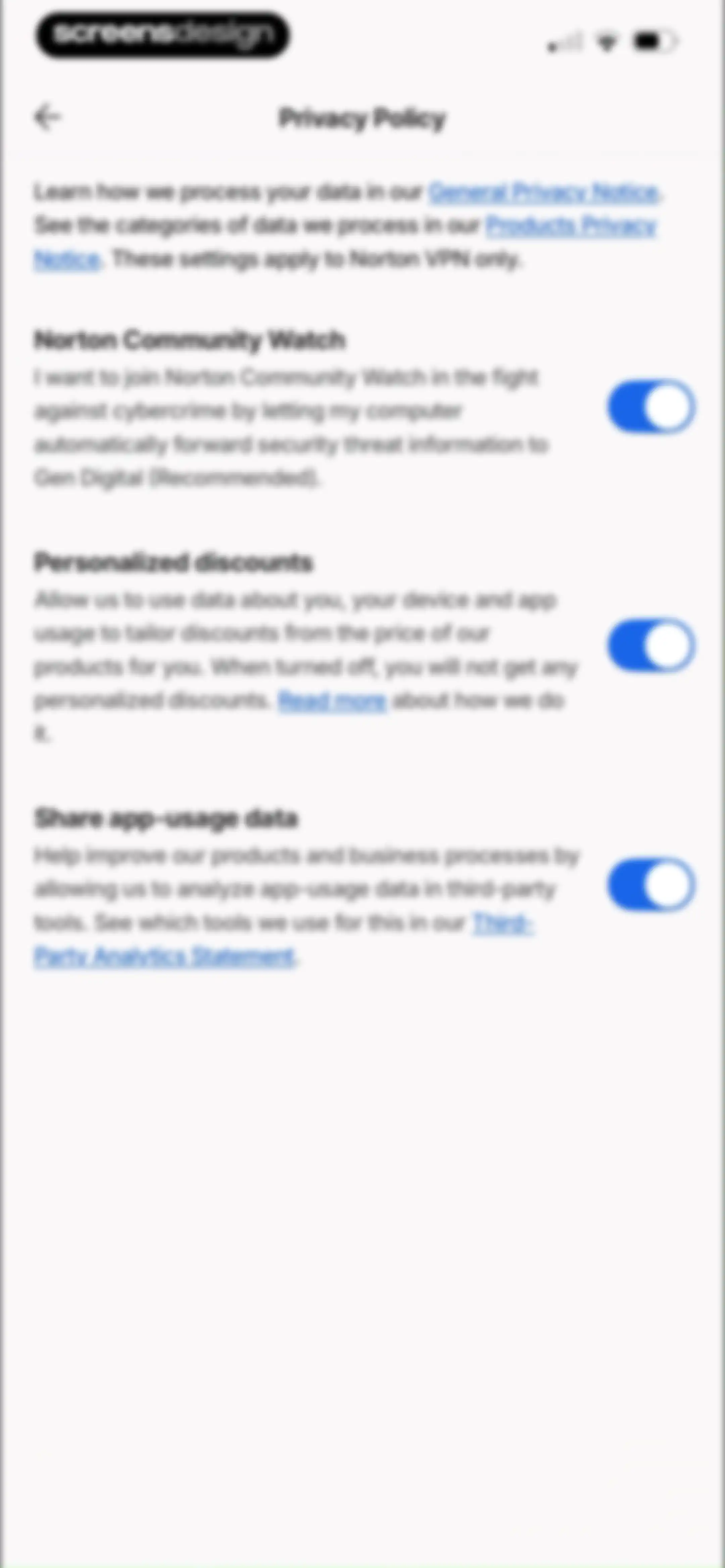 Norton VPN – Fast & Secure screen 38