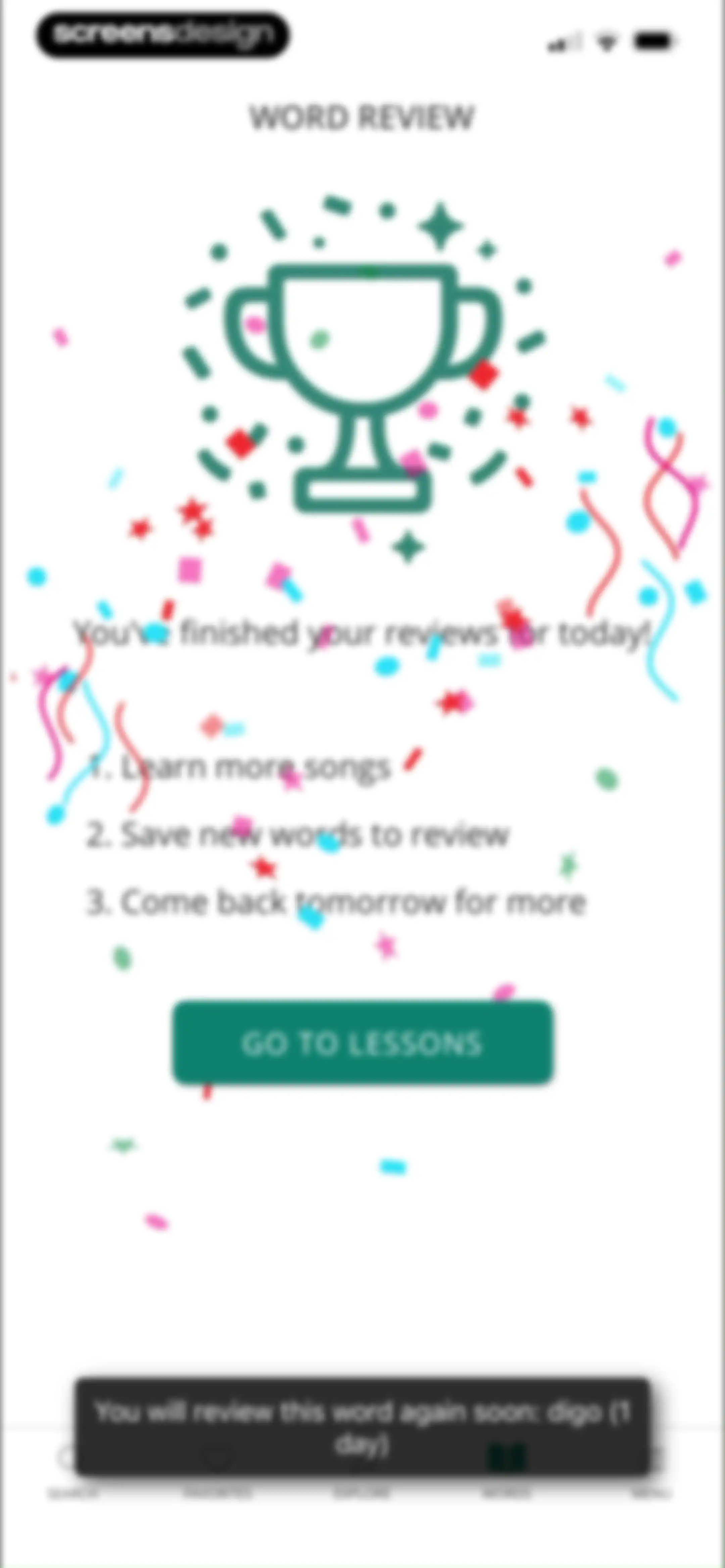 LyricFluent: Learn Languages screen 58