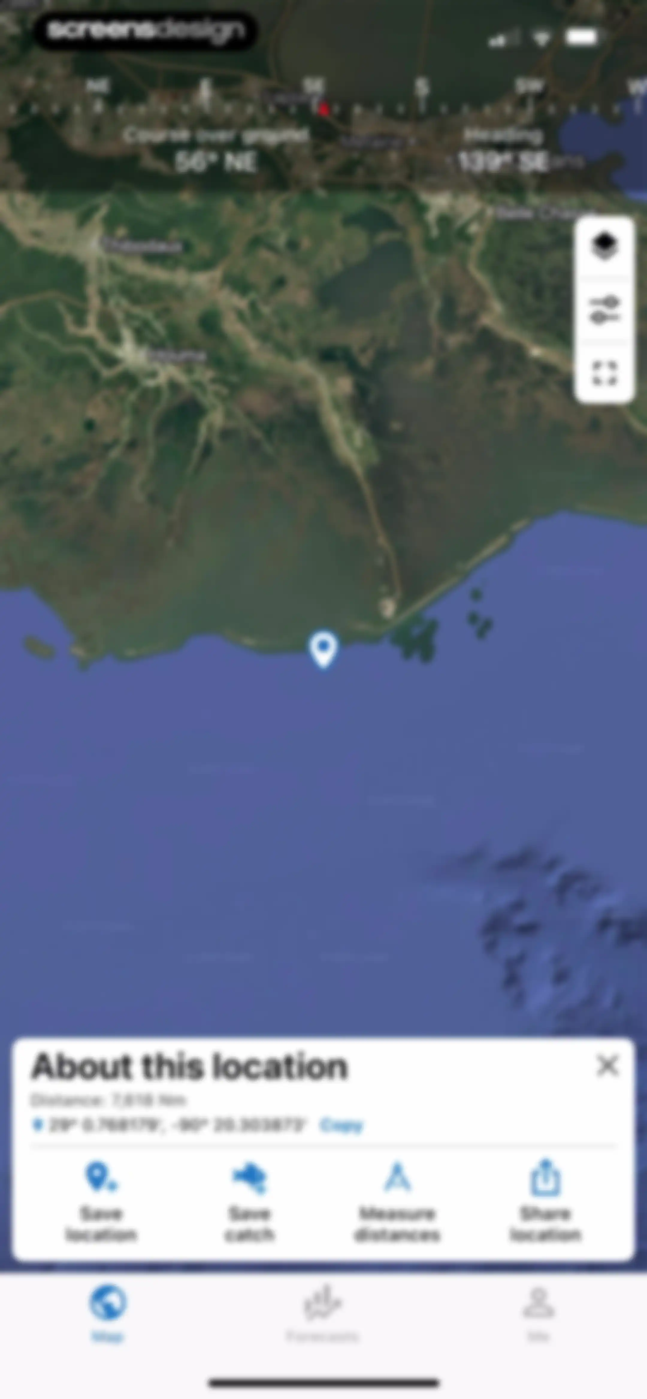 Fishing Points: Map & Forecast screen 20