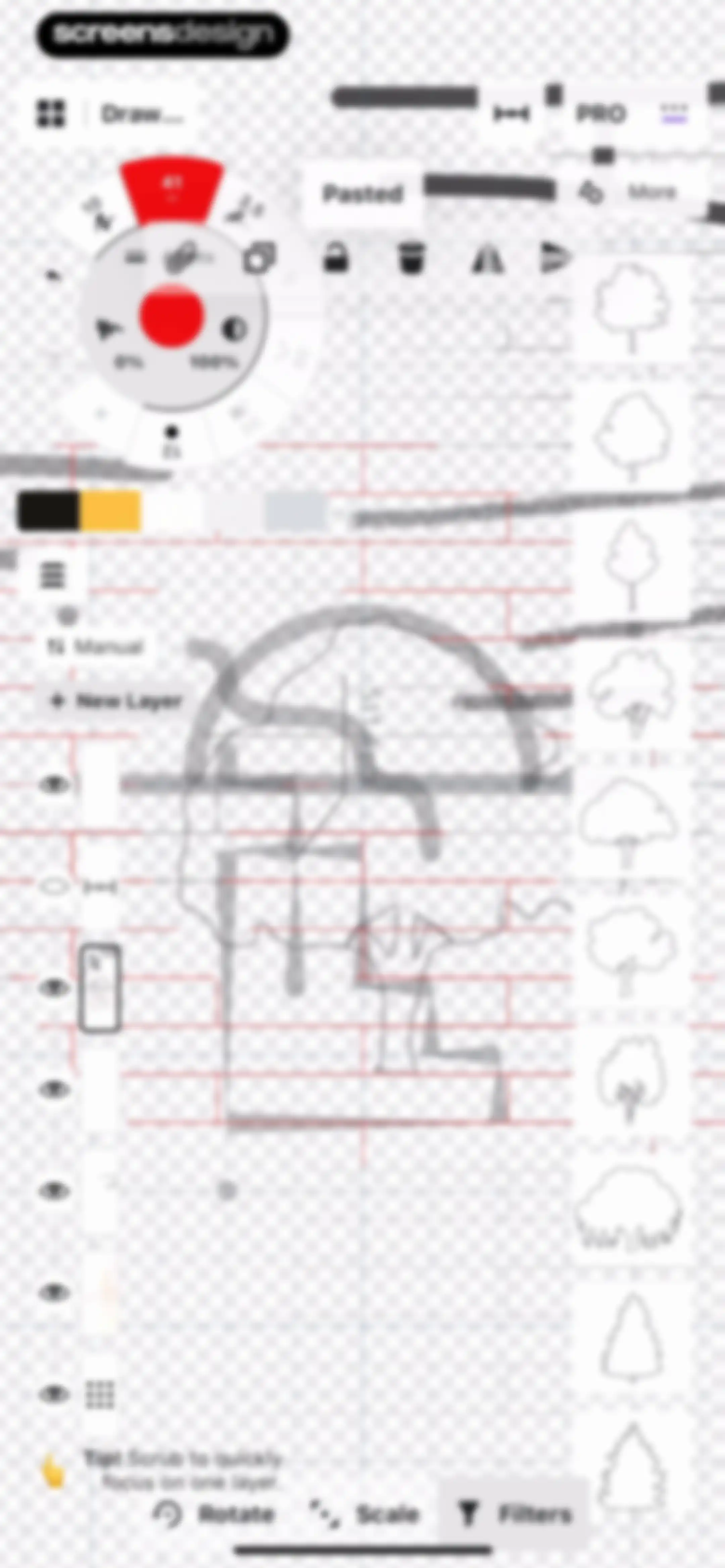 Concepts screen 75