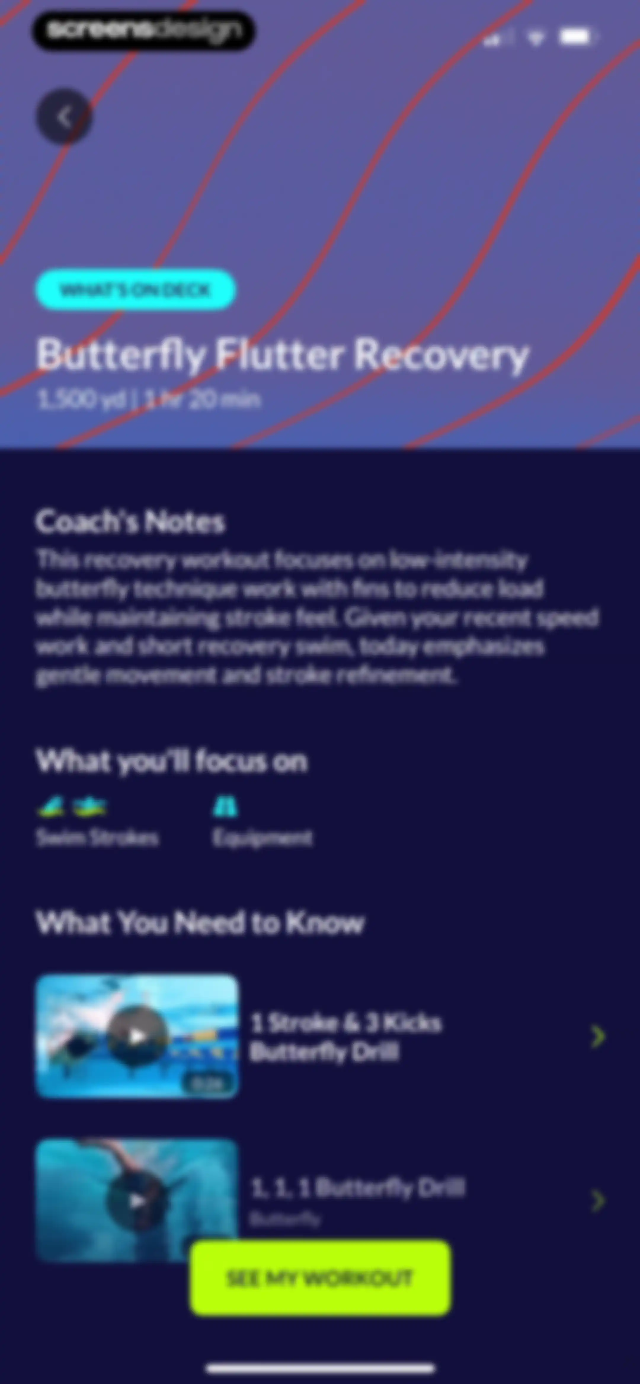 MySwimPro: #1 Swim Workout App screen 140