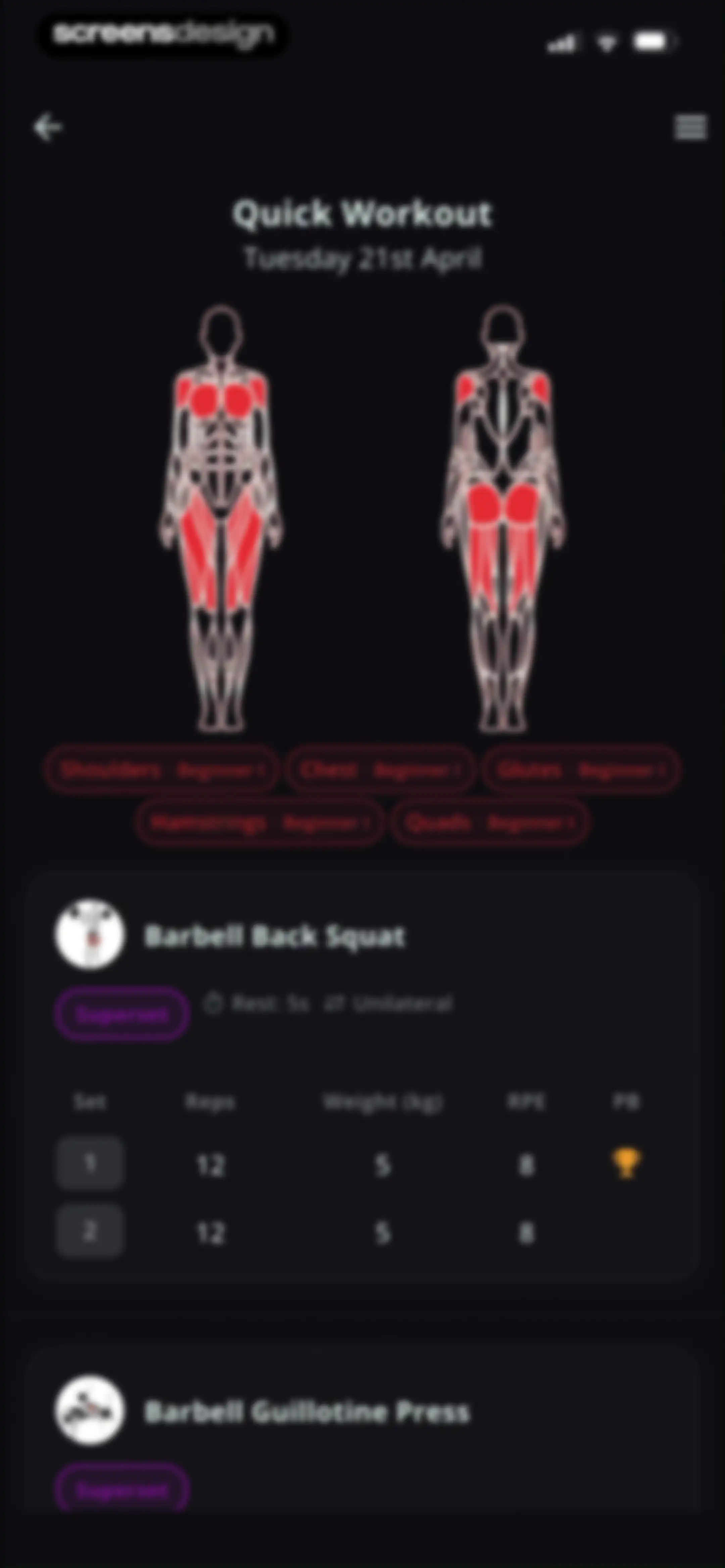 Stronger - Gym Workout Planner screen 97