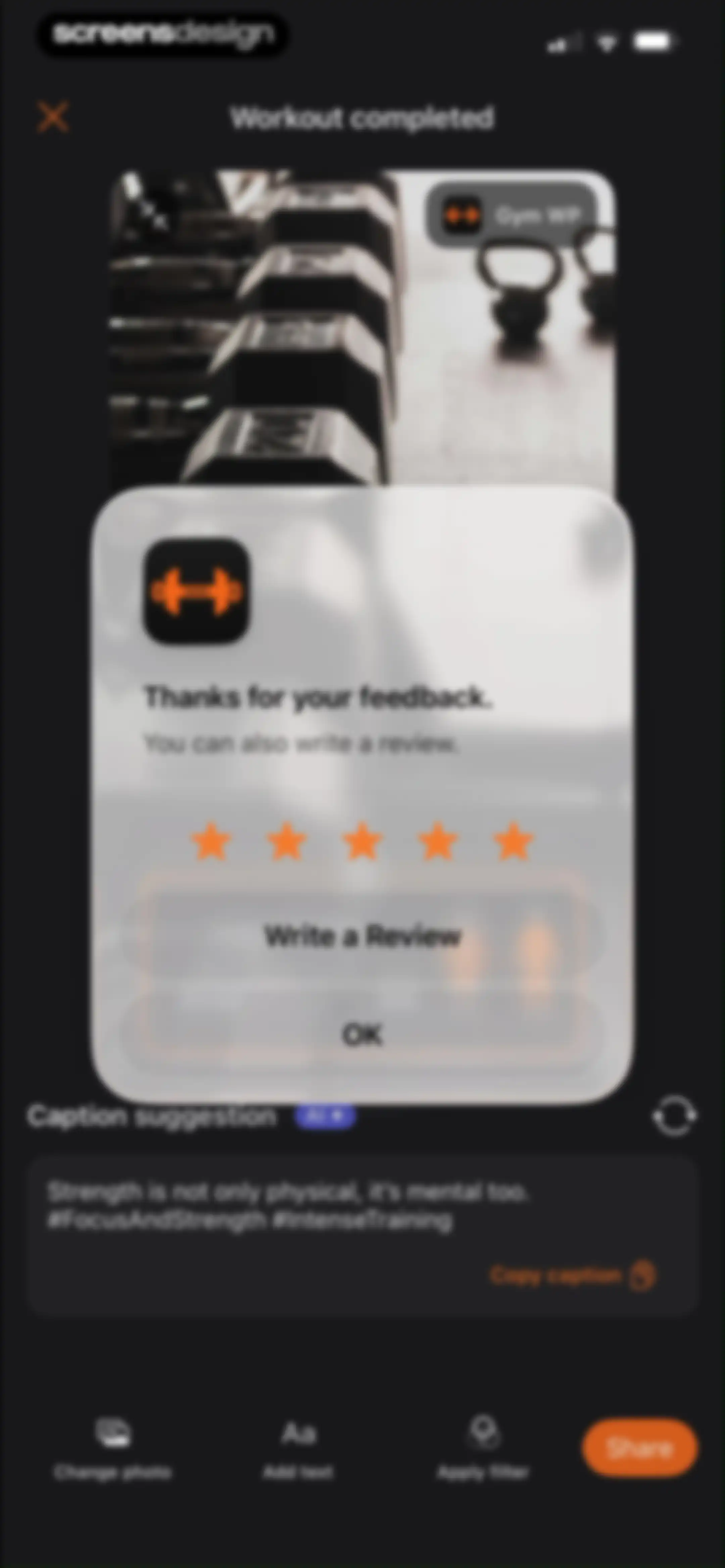 Gym WP - Workout Planner & Log screen 74