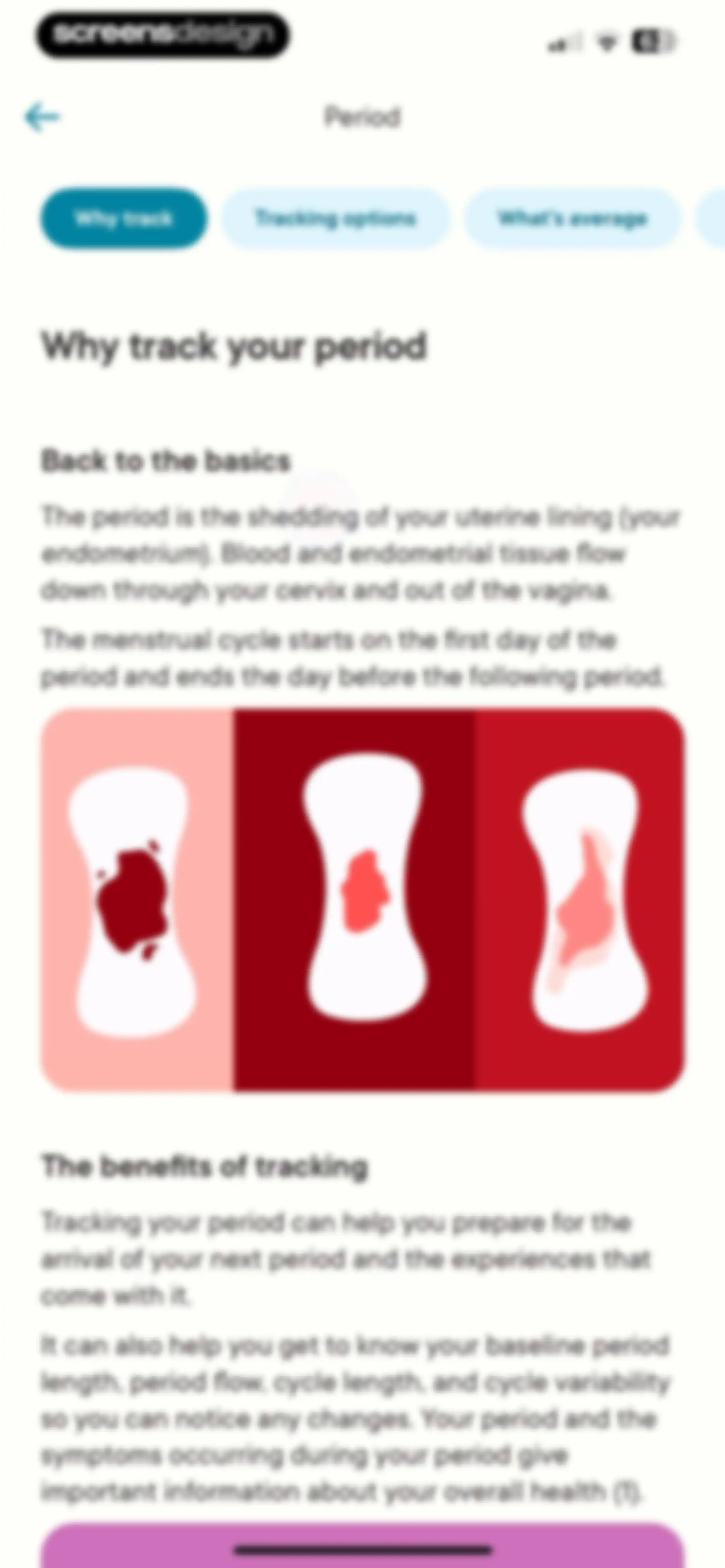 Clue Period & Cycle Tracker screen 106