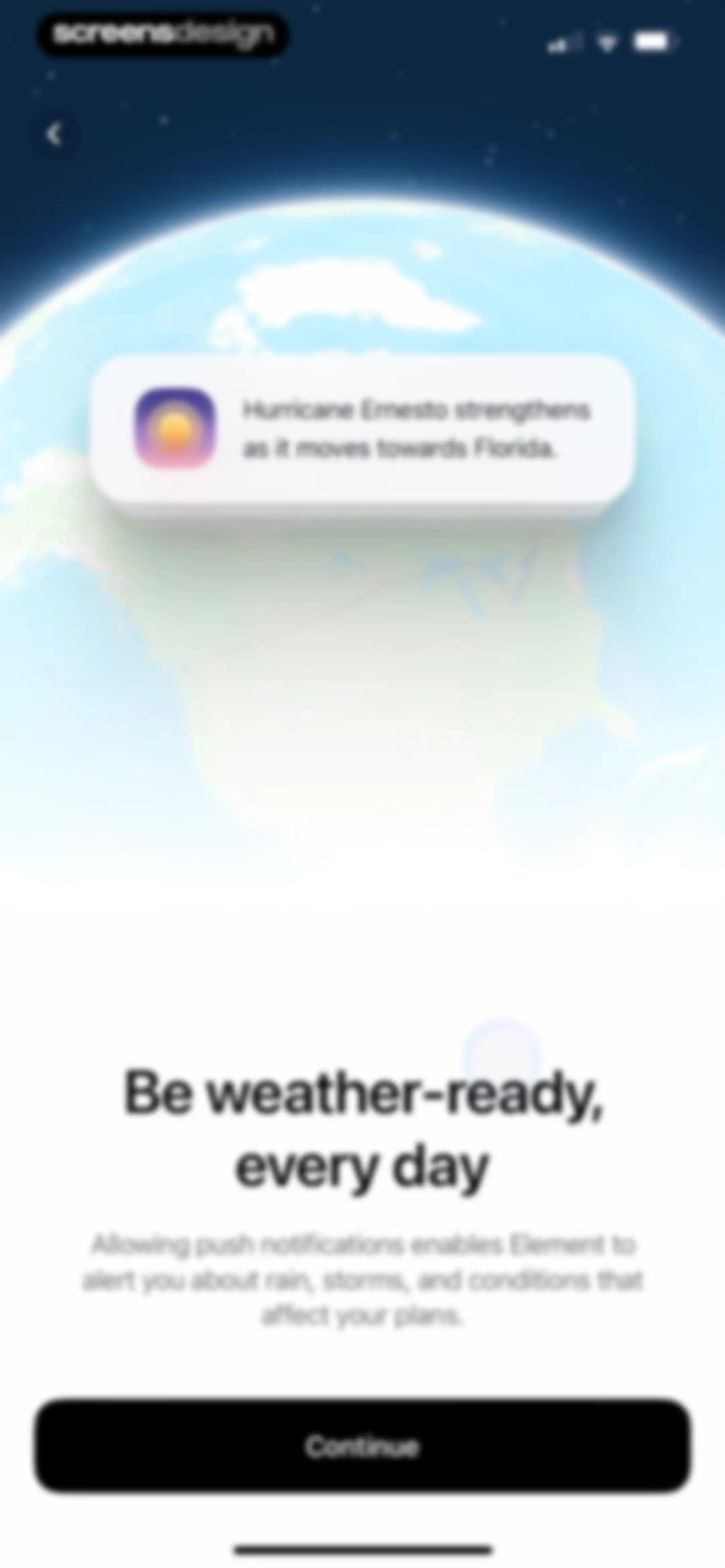 Element: Weather Radar screen 4